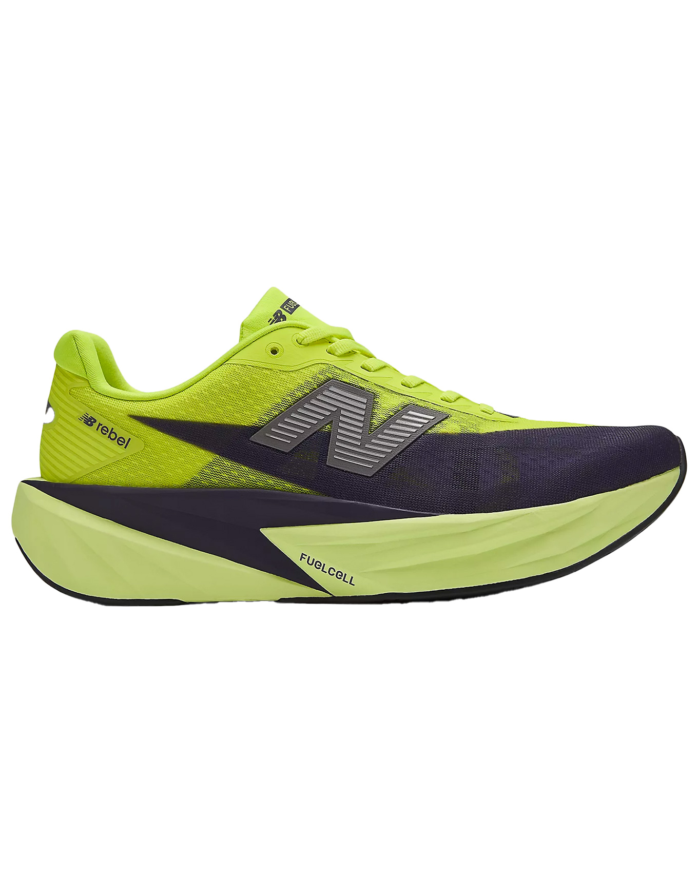 Chaussures de running - Rebel V5 Alkaline Green/Boysenberry/Dark Silver Metallic - Taille 42,5 - Jaune