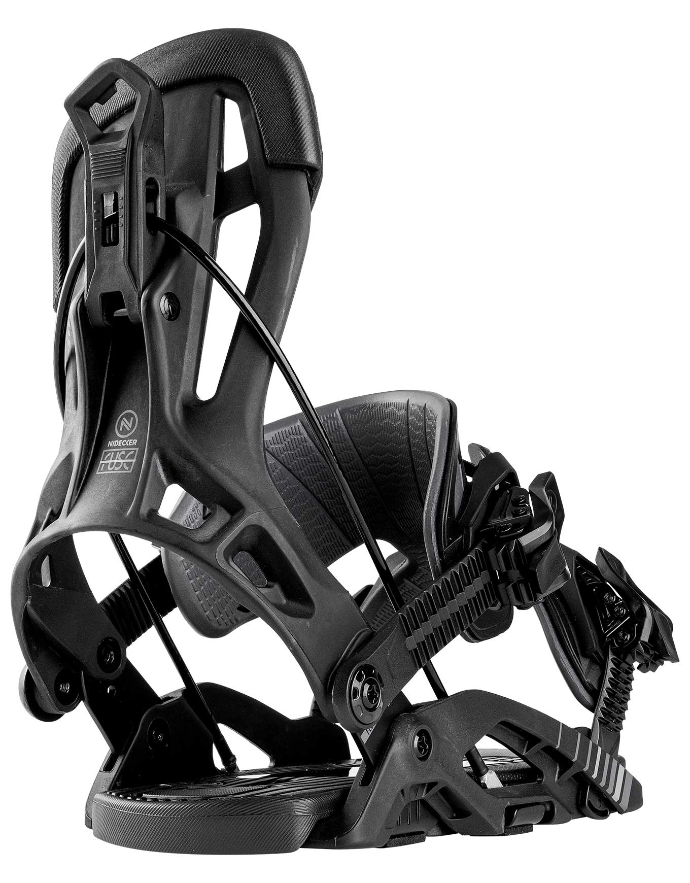 Snowboard Bindungen Fuse Black aus Wolle Größe 41,5-44,5 schwarz