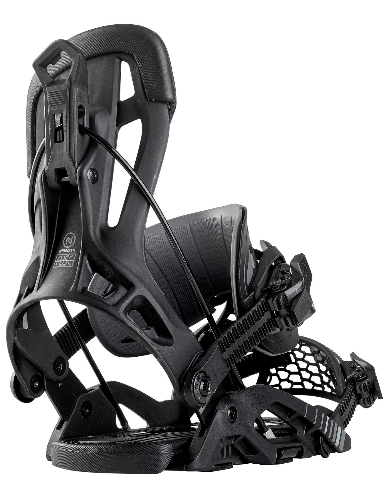 Snowboard Bindungen Fuse Hybrid Black aus Wolle Größe 41,5-44,5 schwarz