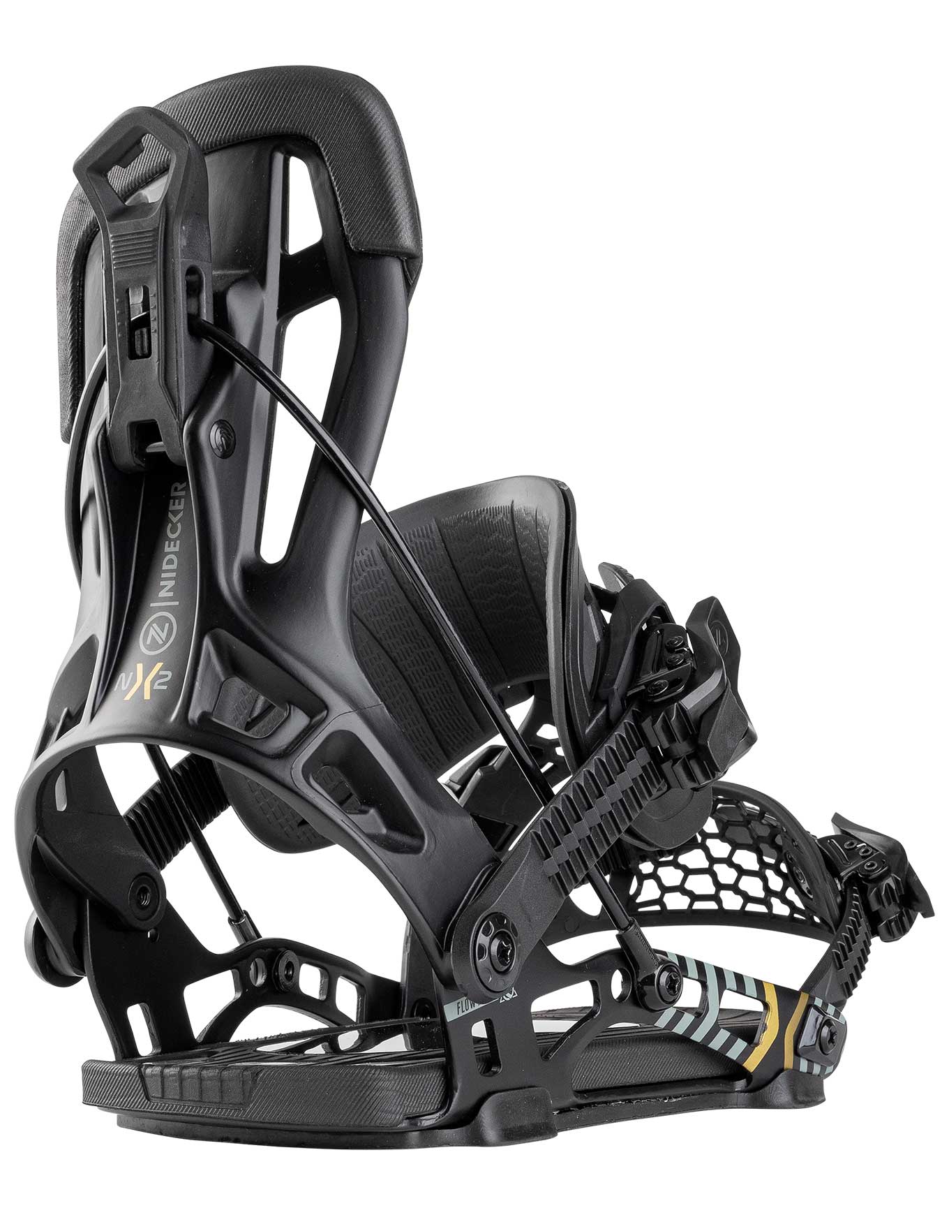 Fixations de Snowboard - Nx2 Hybrid Black - Taille XL - Noir