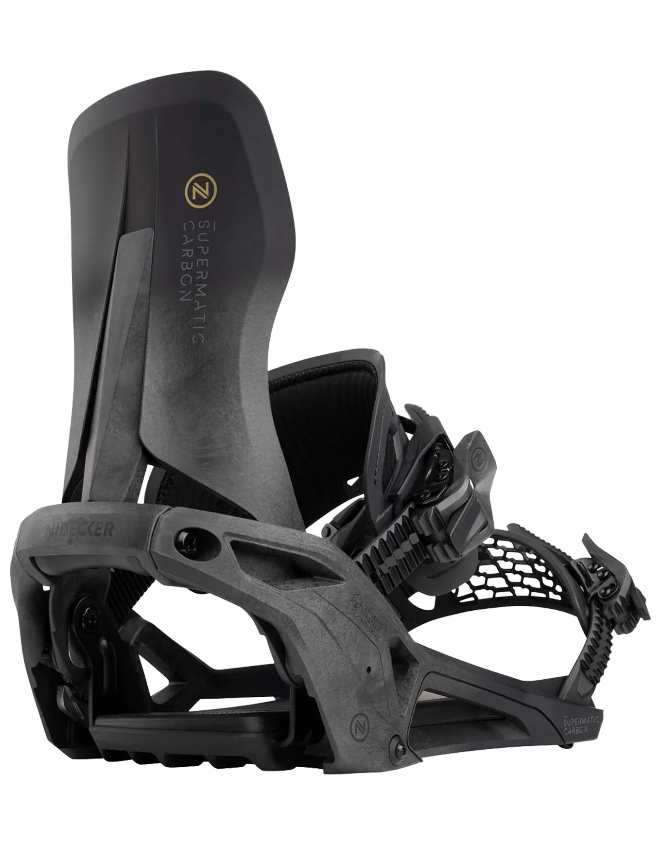 Snowboard Bindungen Supermatic-Carbon Black Größe 37-41 schwarz