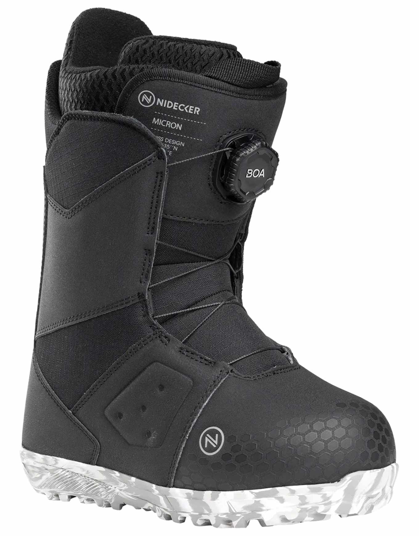 Freeride Snowboard Boots Micron Black Kindergröße 19 schwarz