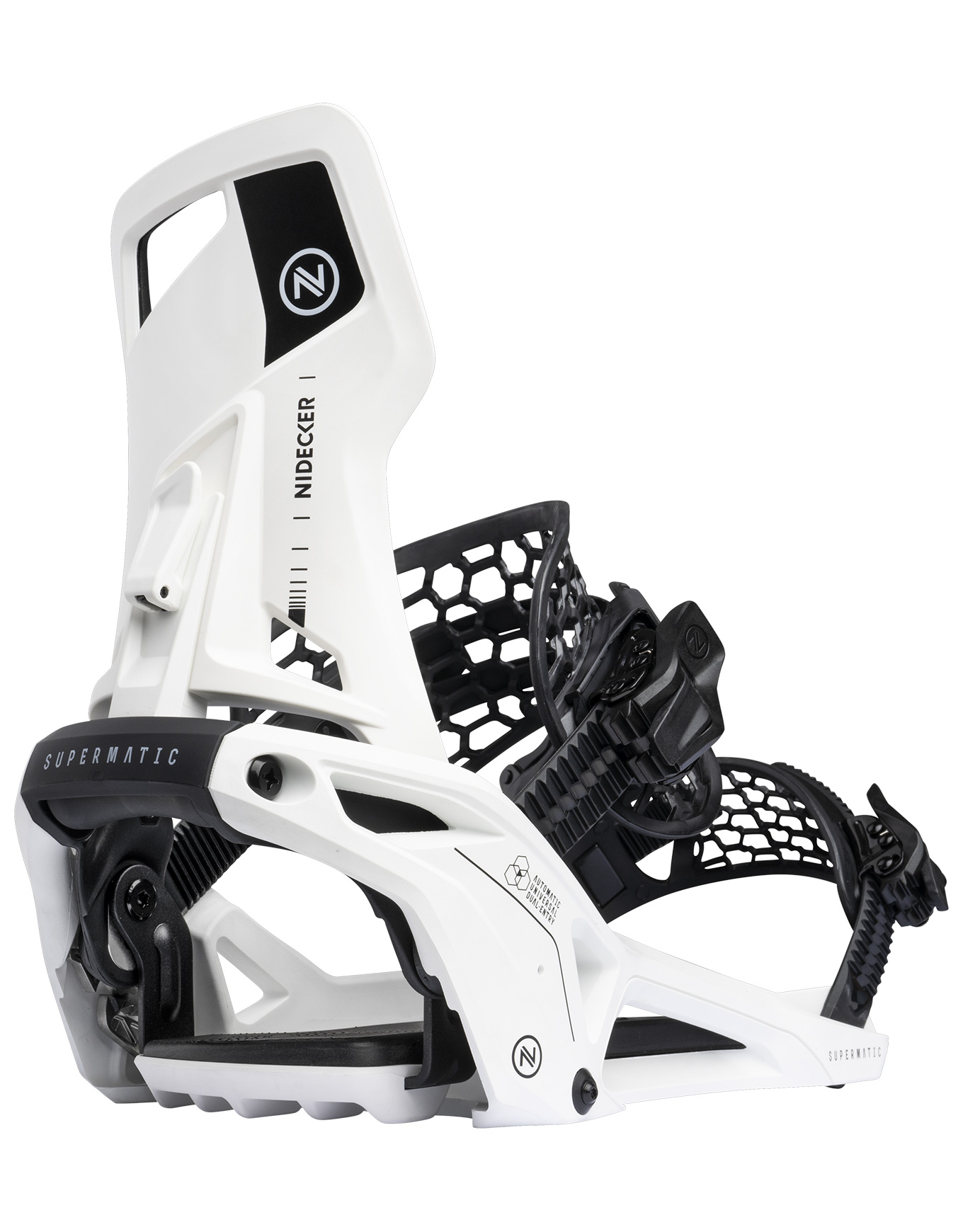 All-Mountain-Snowboard-Bindungen Supermatic OG White Größe 35,5-37,5 Weiß