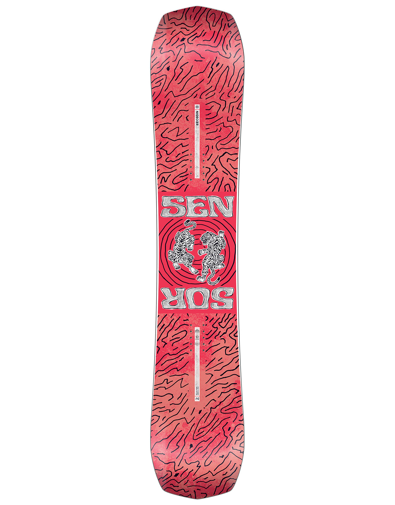 All-Mountain Freestyle Snowboard Sensor 2026 für Herren Größe 153 cm Rot