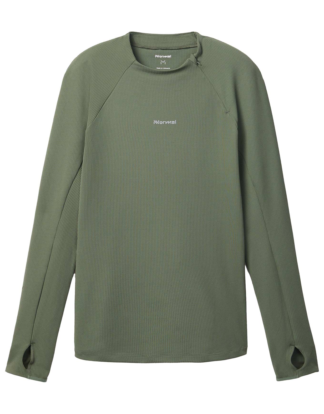 T-shirt long de course - Trail Long Sleeve Dark Green en Nylon - Taille S - Vert