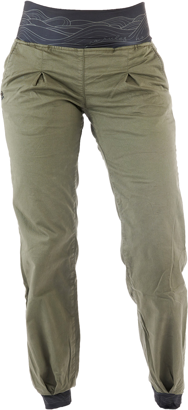 Pantalon d'escalade - Dune W Pant Lychen en Coton - Taille M - Kaki