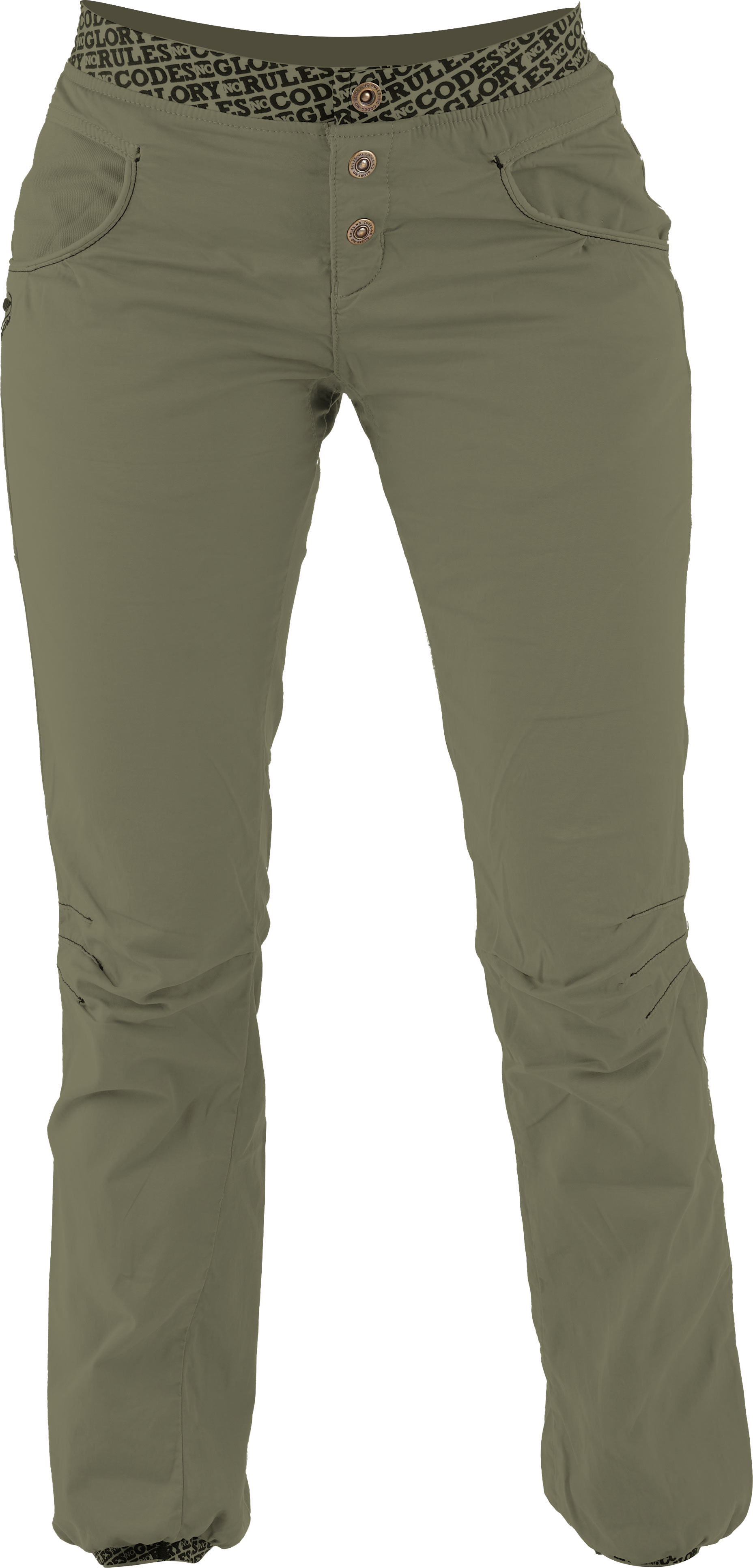 Pantalon confortable d'escalade - Sahel W Pant Lychen en Coton - Taille 3 - Kaki