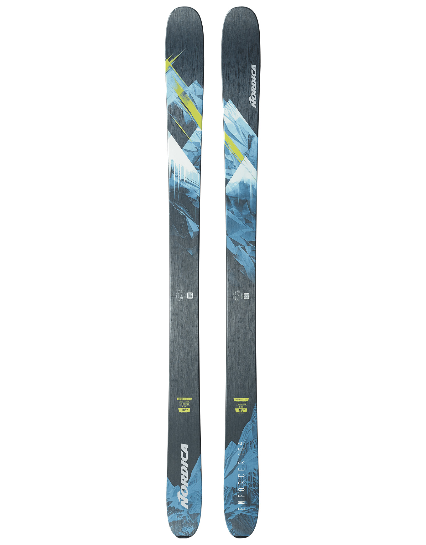 Skis freeride - Enforcer 104 2026 en Bois - Taille 179 cm - Bleu