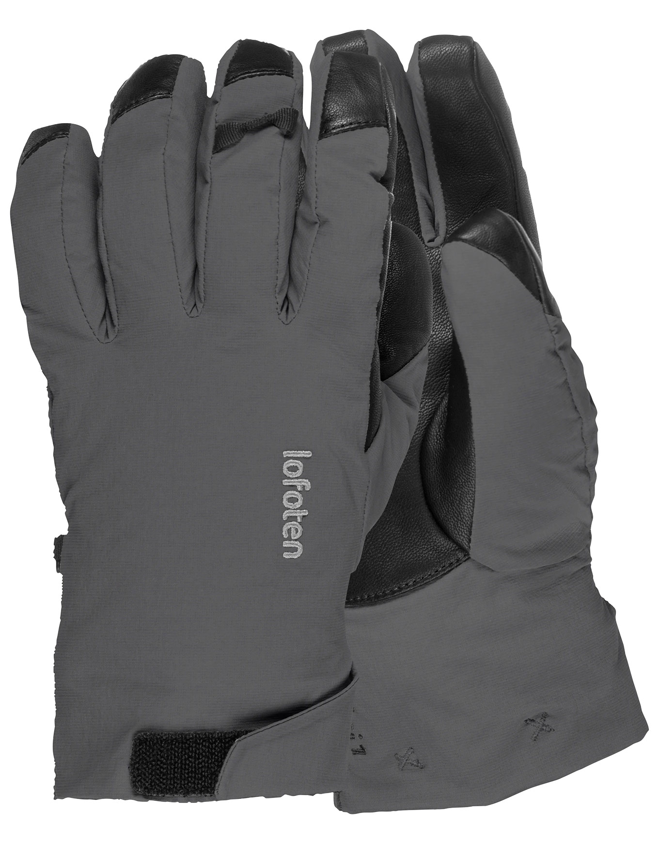 Norrona - Gants de ski en PrimaLoft® - Lofoten Dri1 Primaloft170 Short Gloves Phantom - Taille L - Gris