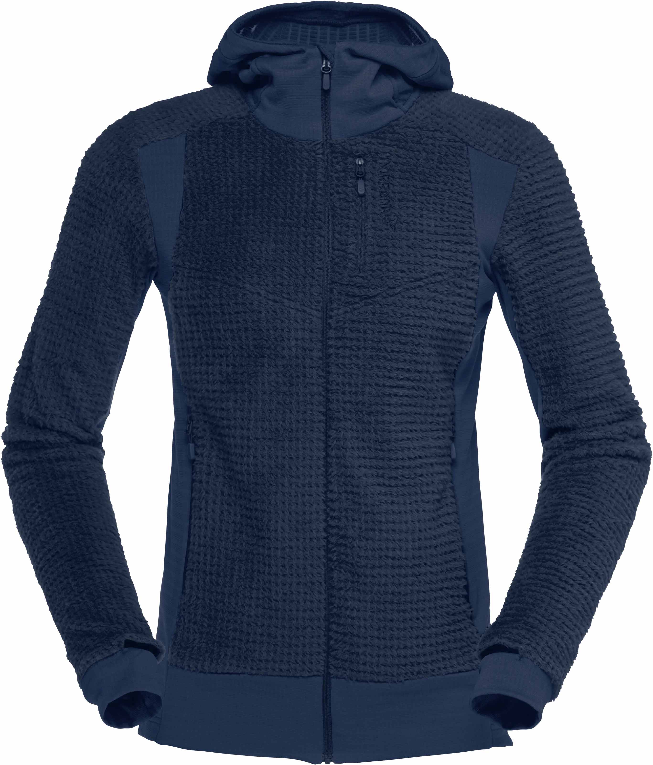 Norrona - Polaire technique en Polartec® - Falketind Alpha120 Zip Hood W Indigo Night - Taille M - Navy