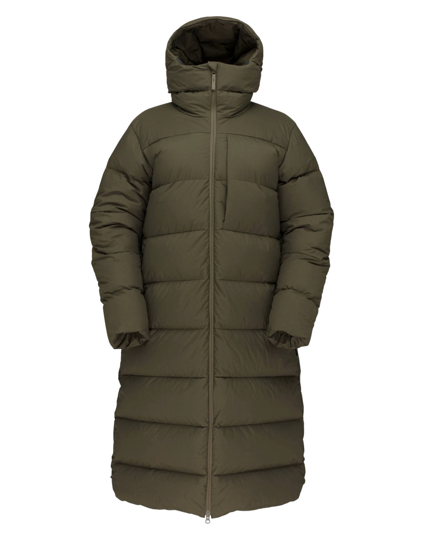 Norrona Langer Parka Oslo Down750 Coat W's Olive Night für Damen Größe M Khaki