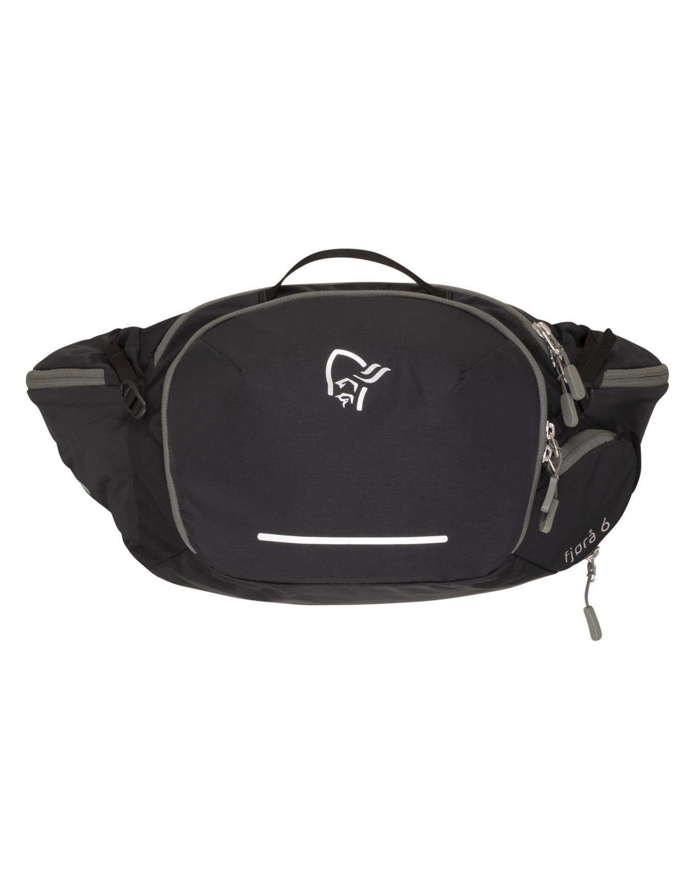 Norrona - Sacoche de VTT - Fjora Econyl195 6L Hip Pack Caviar Black en Nylon - Noir