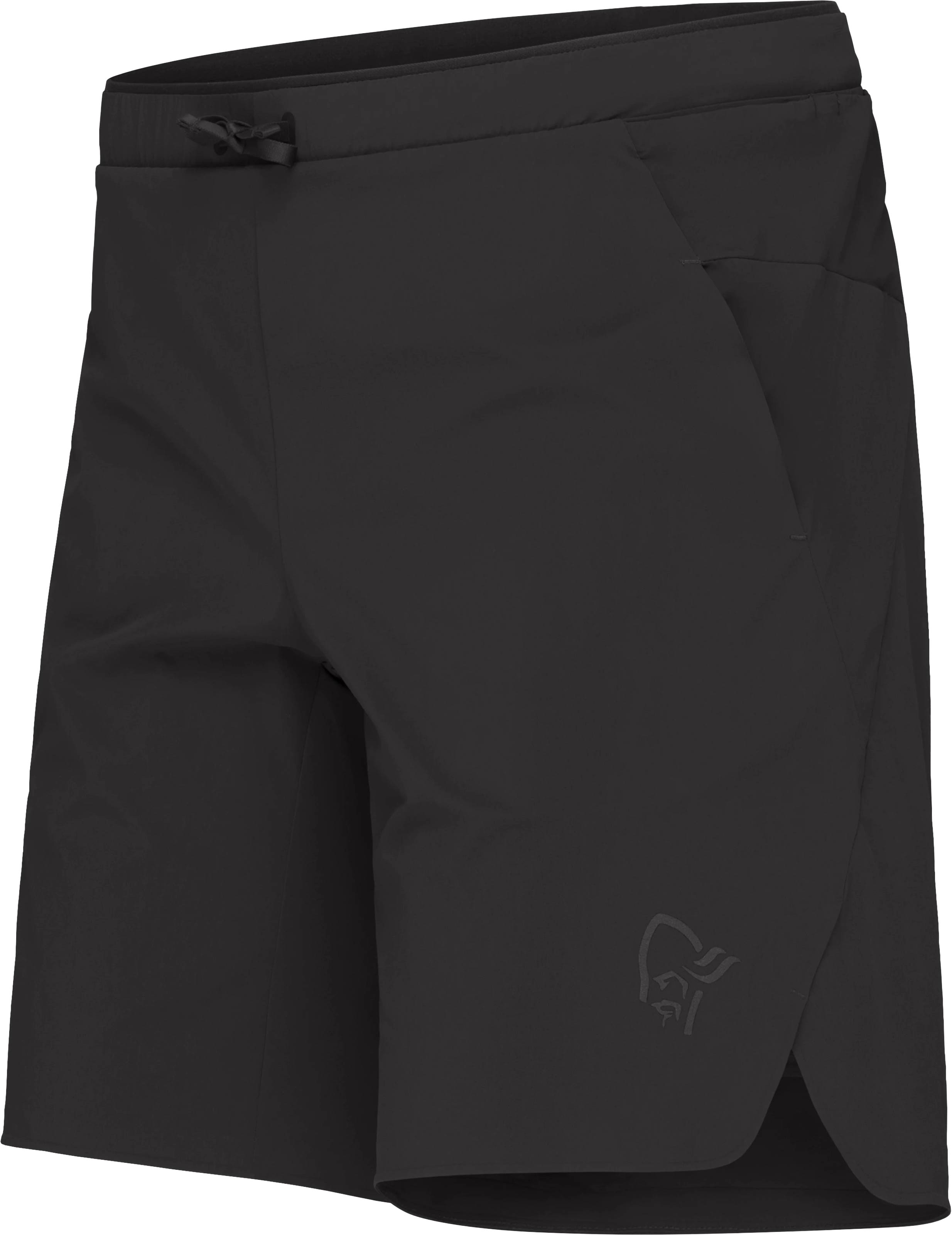 Norrona - Short léger et respirant - Senja Flex1 9" Shorts M Caviar Black en Nylon - Taille L - Noir