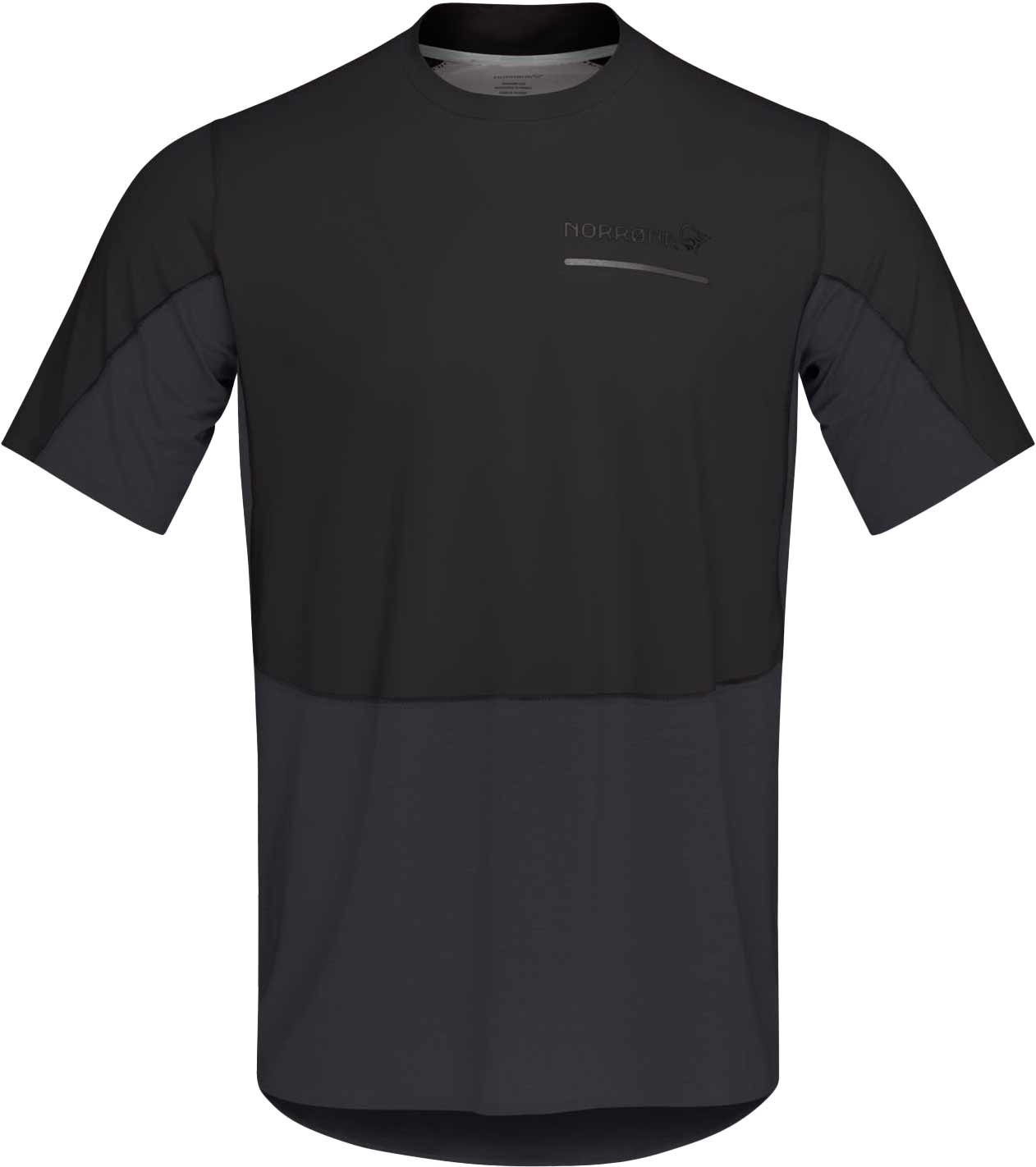 Norrona - T-shirt à manches courtes de trail/running - Senja Equaliser Lightweight T-Shirt M Caviar Black - Taille L - Noir