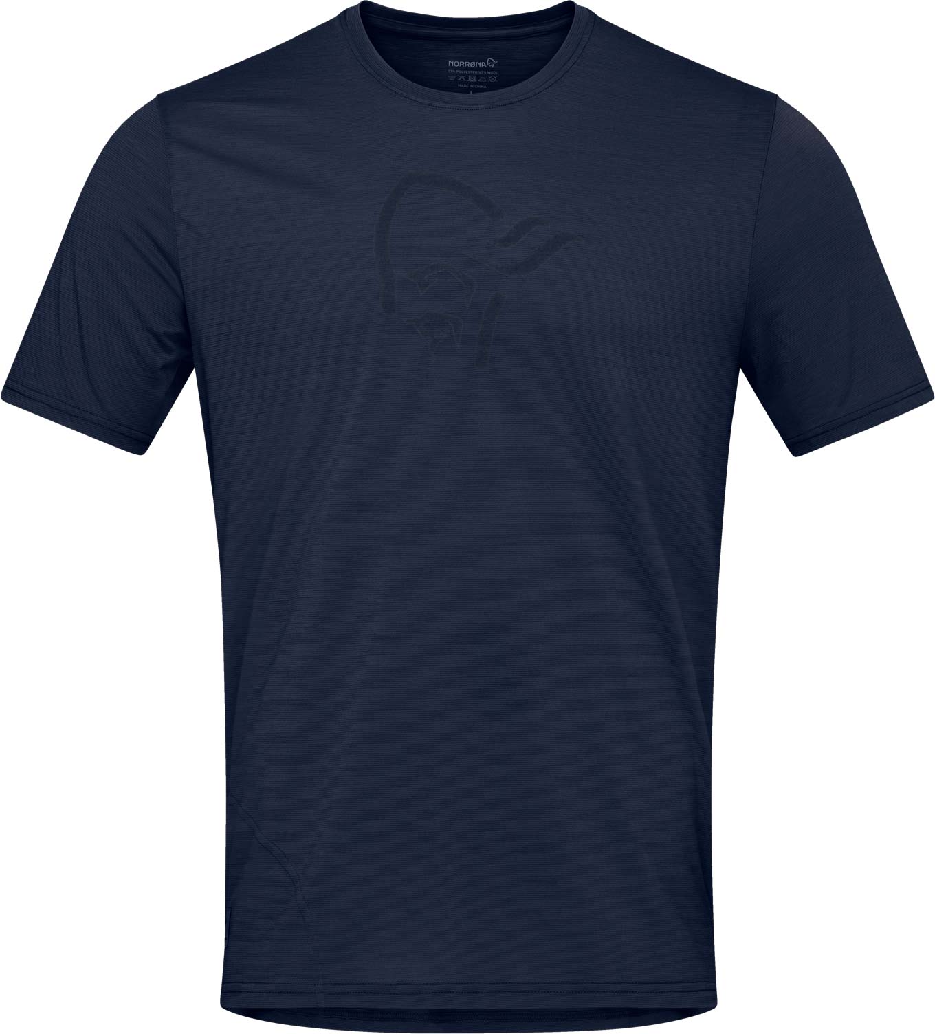 Norrona - T-shirt à manches courtes en laine de mérinos - Femund Equaliser Merino T-Shirt M Indigo Night en Laine - Taille L - Navy