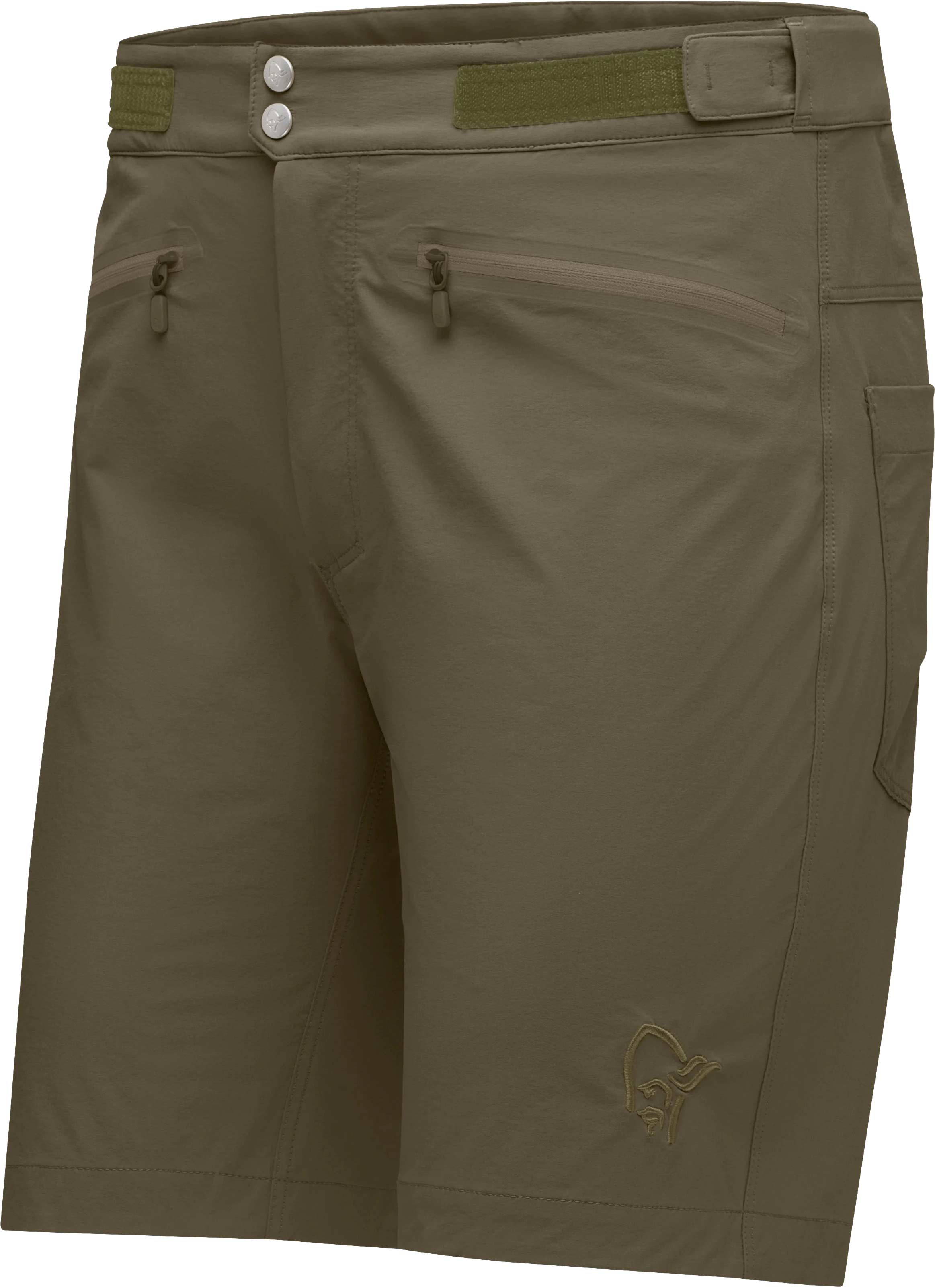 Norrona - Short softshell - Femund Flex1 Lightweight Shorts M Olive Night en Softshell - Taille M - Kaki