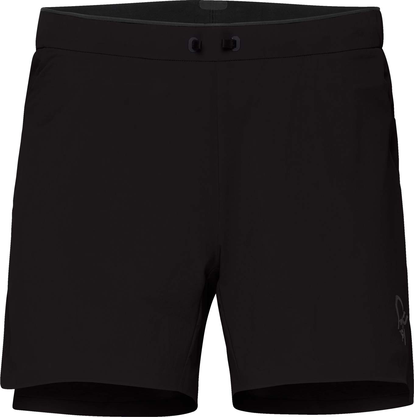 Norrona - Short léger et respirant - Senja Flex1 5" Shorts M Caviar Black - Taille M - Noir