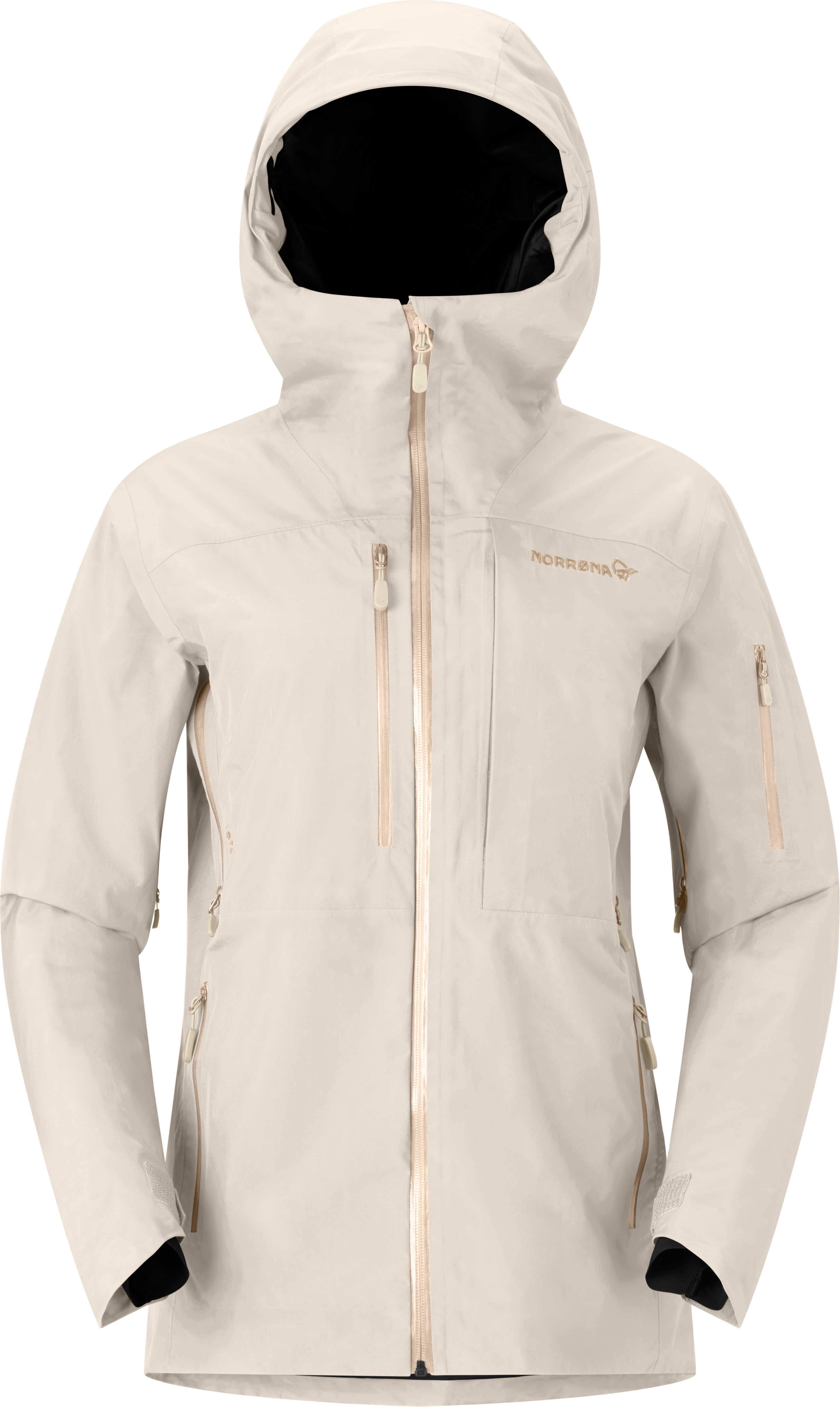 Norrona Wasserfeste Jacke aus GORE-TEX und PrimaLoft® Lofoten Gore-Tex Insulated Jacket W Oatmeal für Damen Größe L Beige