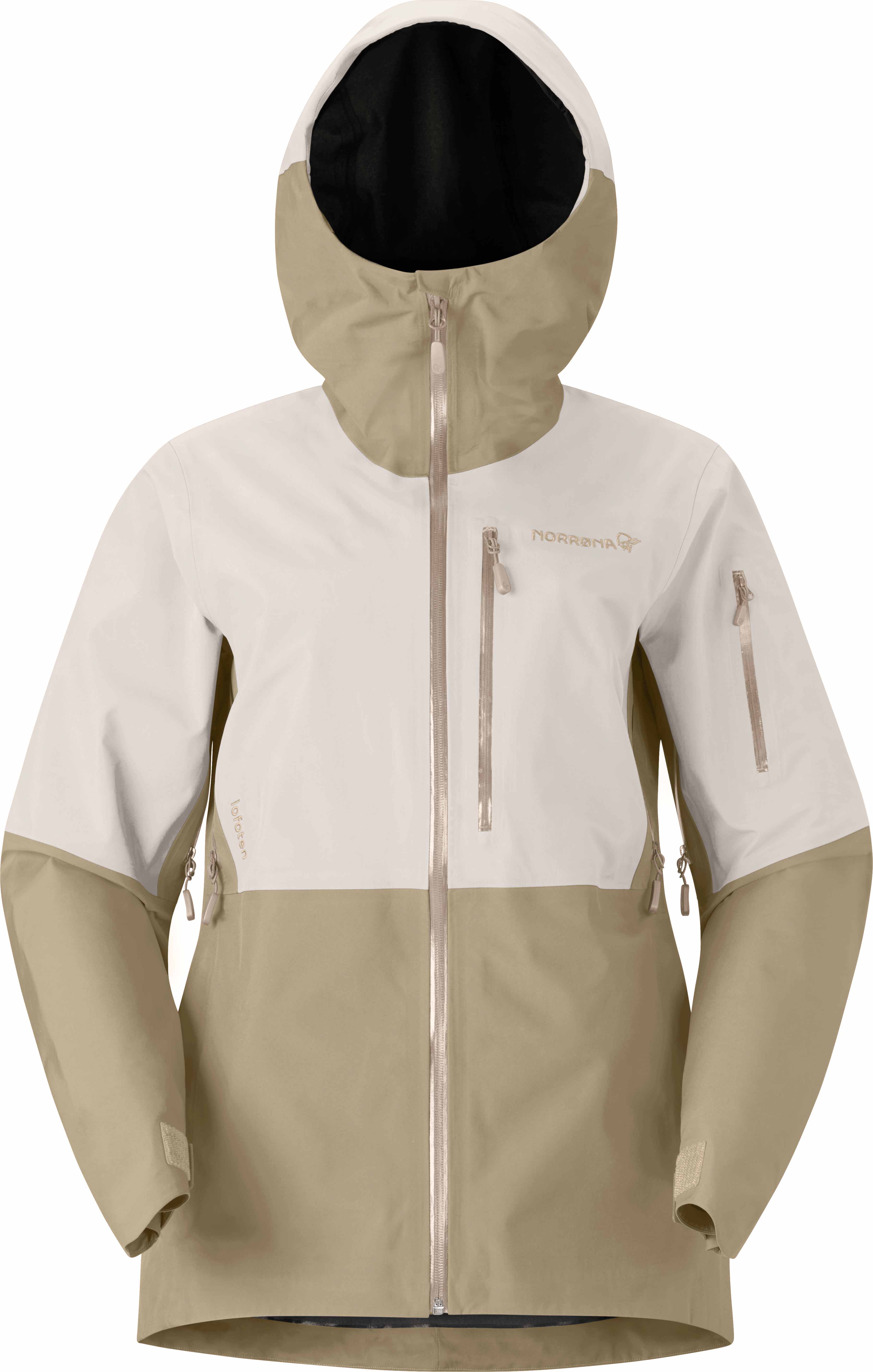 Norrona Schutzjacke aus GORE-TEX Lofoten Gore-Tex Jacket W Oatmeal für Damen Größe XS Beige
