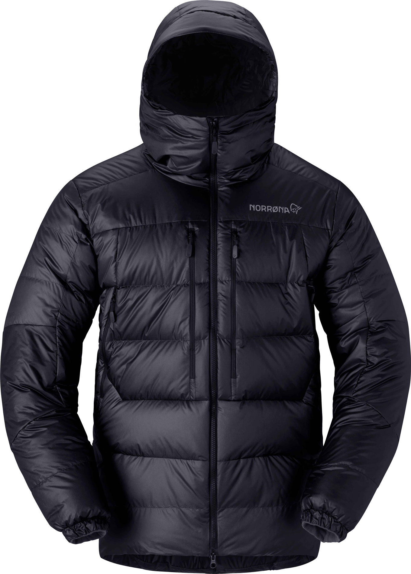 Norrona - Doudoune en duvet de canard - Trollveggen Down800 Hood M Caviar Black - Taille XL - Noir