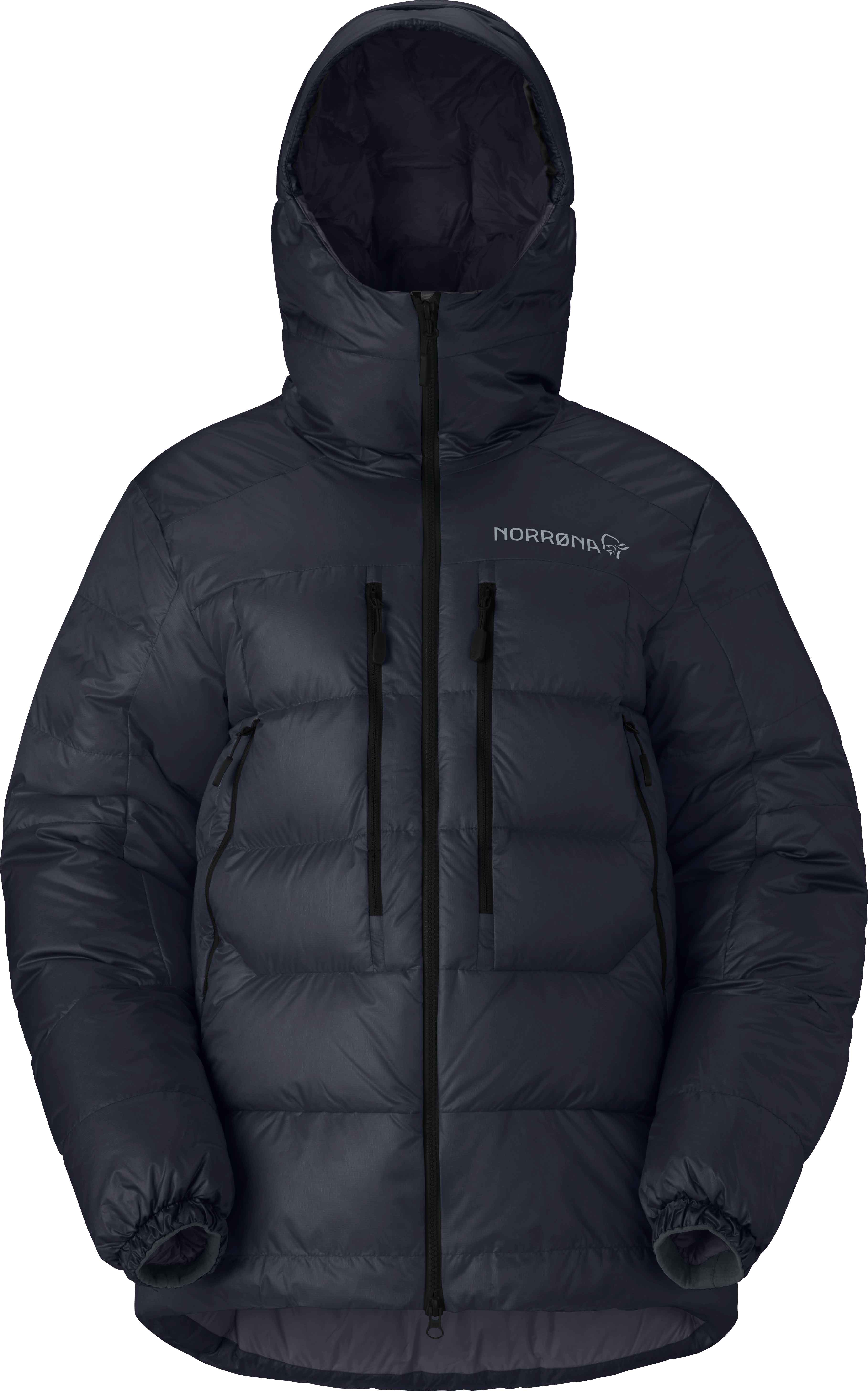 Norrona - Doudoune en duvet de canard - Trollveggen Down800 Hood W Caviar Black - Taille M - Noir