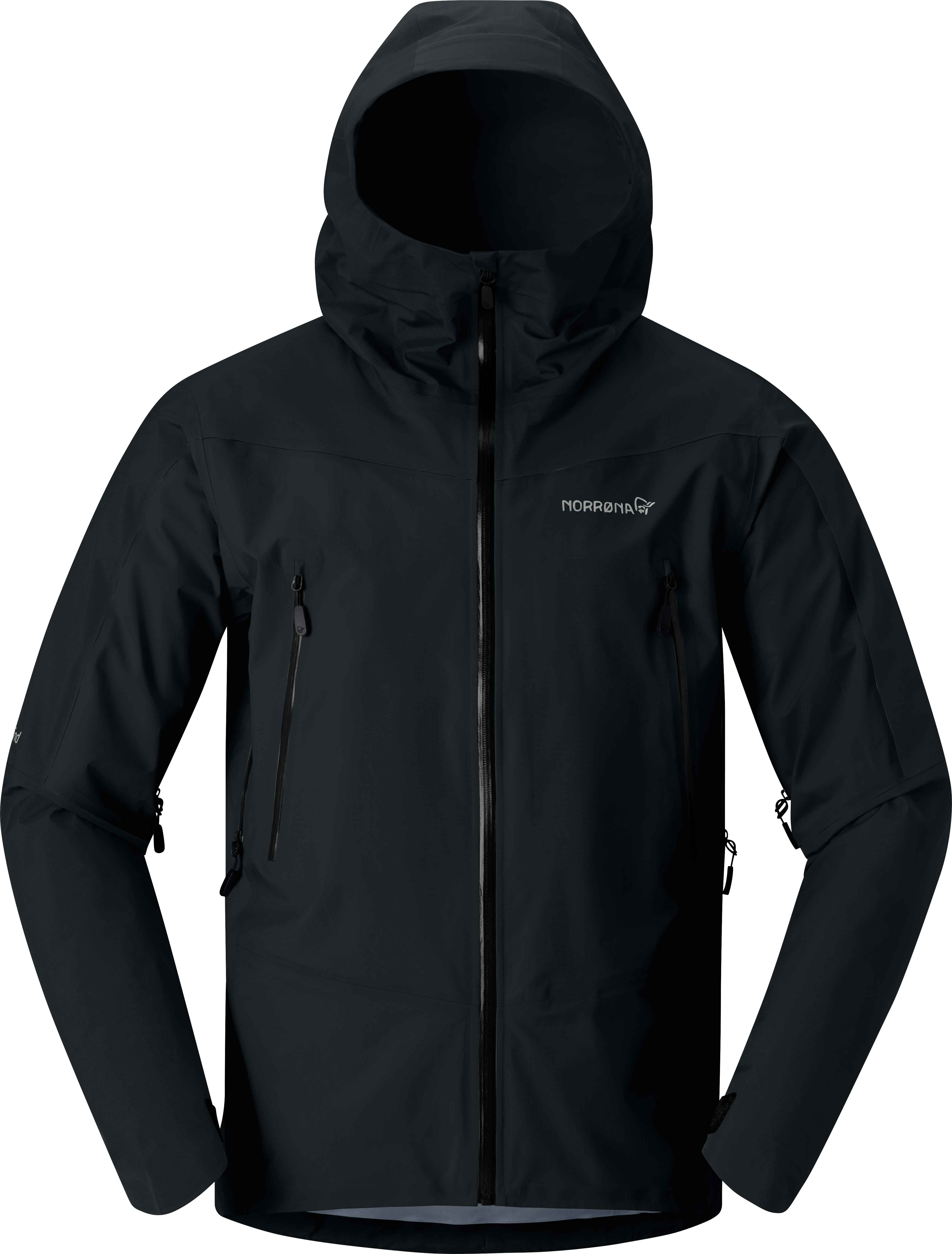 Norrona - Veste en GORE-TEX - Falketind Gore-Tex Jacket M Caviar Black - Taille M - Noir