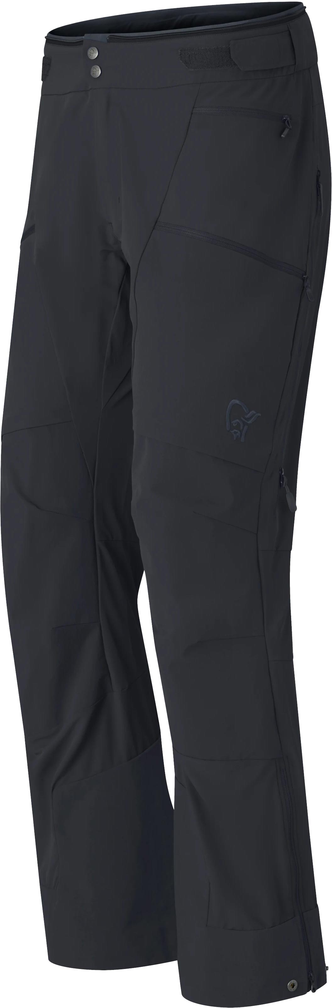Norrona Softshell-Skitourenhose Lyngen Flex1 Light Pants M Caviar Black für Herren Größe L schwarz