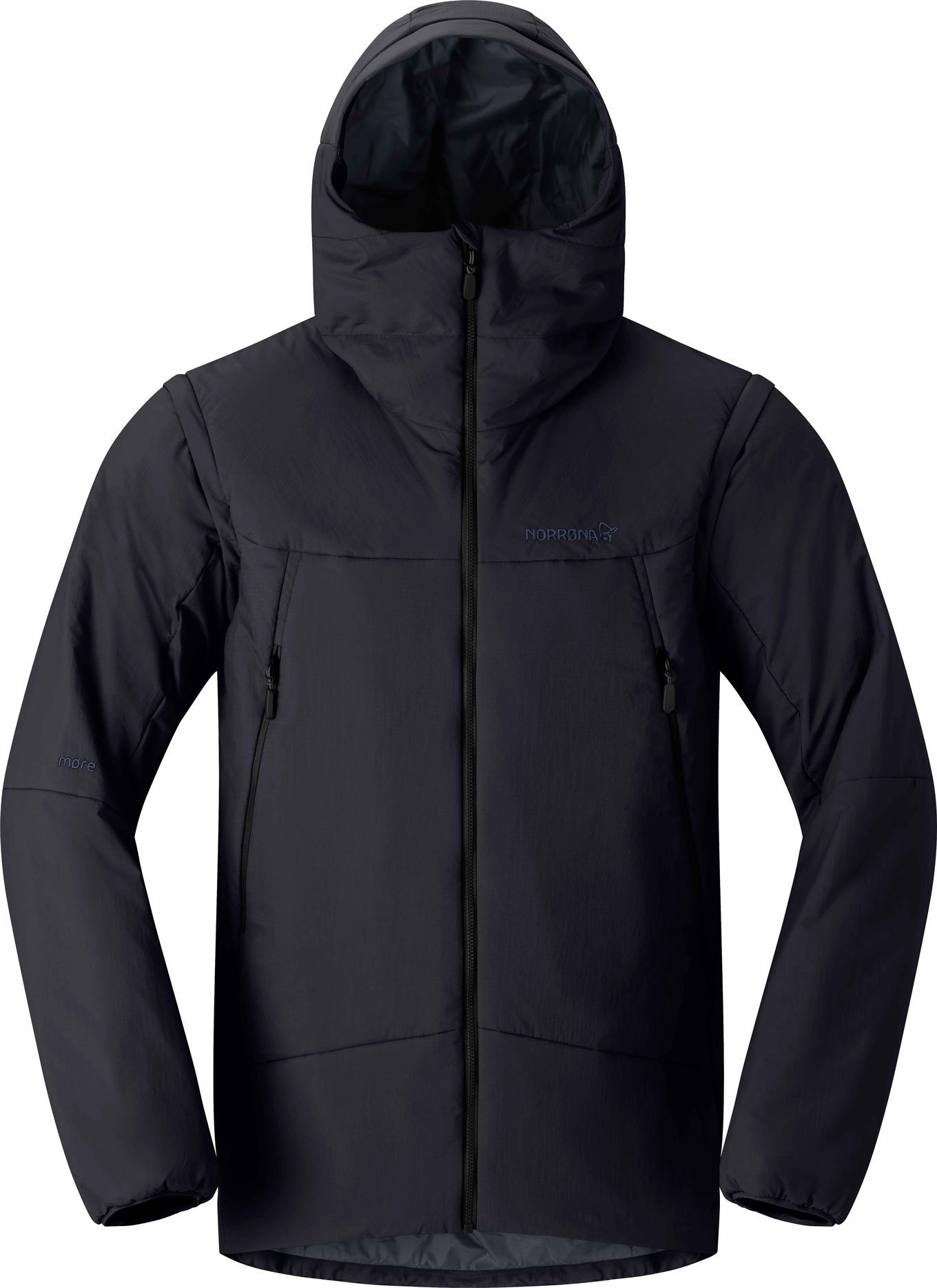 Norrona Isolationsjacke More Thermo60 Aero100 Jacket M Caviar Black für Herren Größe M schwarz