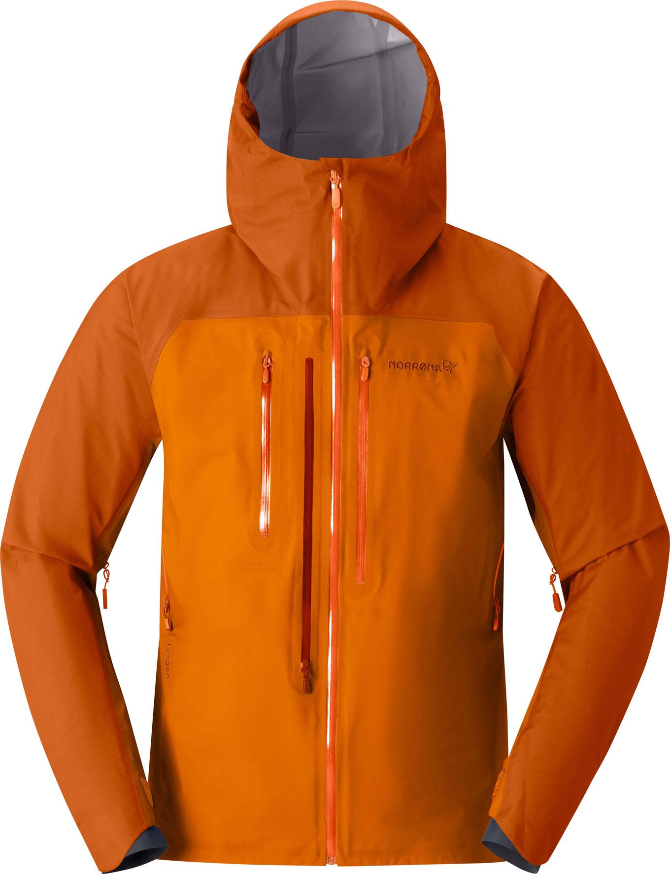 Norrona GORE-TEX Schutzjacke Lyngen Gore-Tex Jacket M Exuberance für Herren Größe L Orange