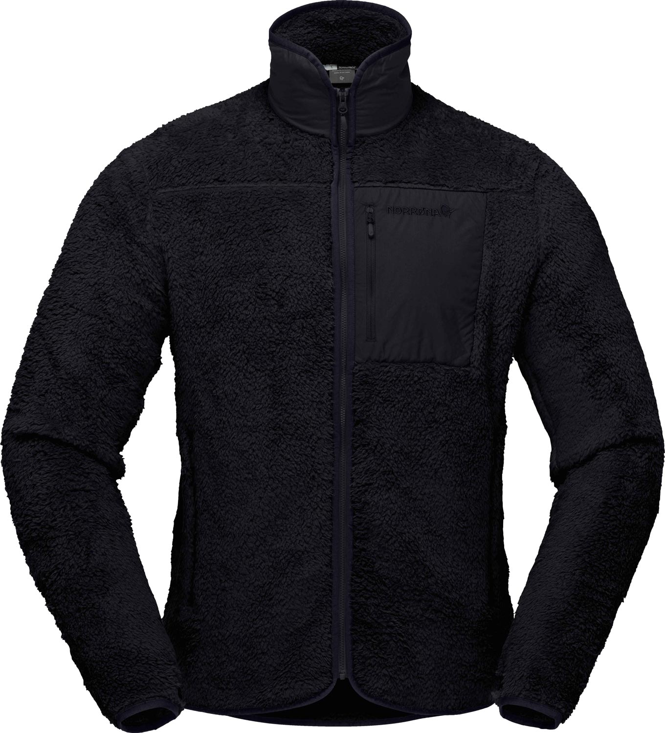 Norrona - Polaire isolante et respirante - Femund Warm3 Jacket M Caviar Black - Taille S - Noir