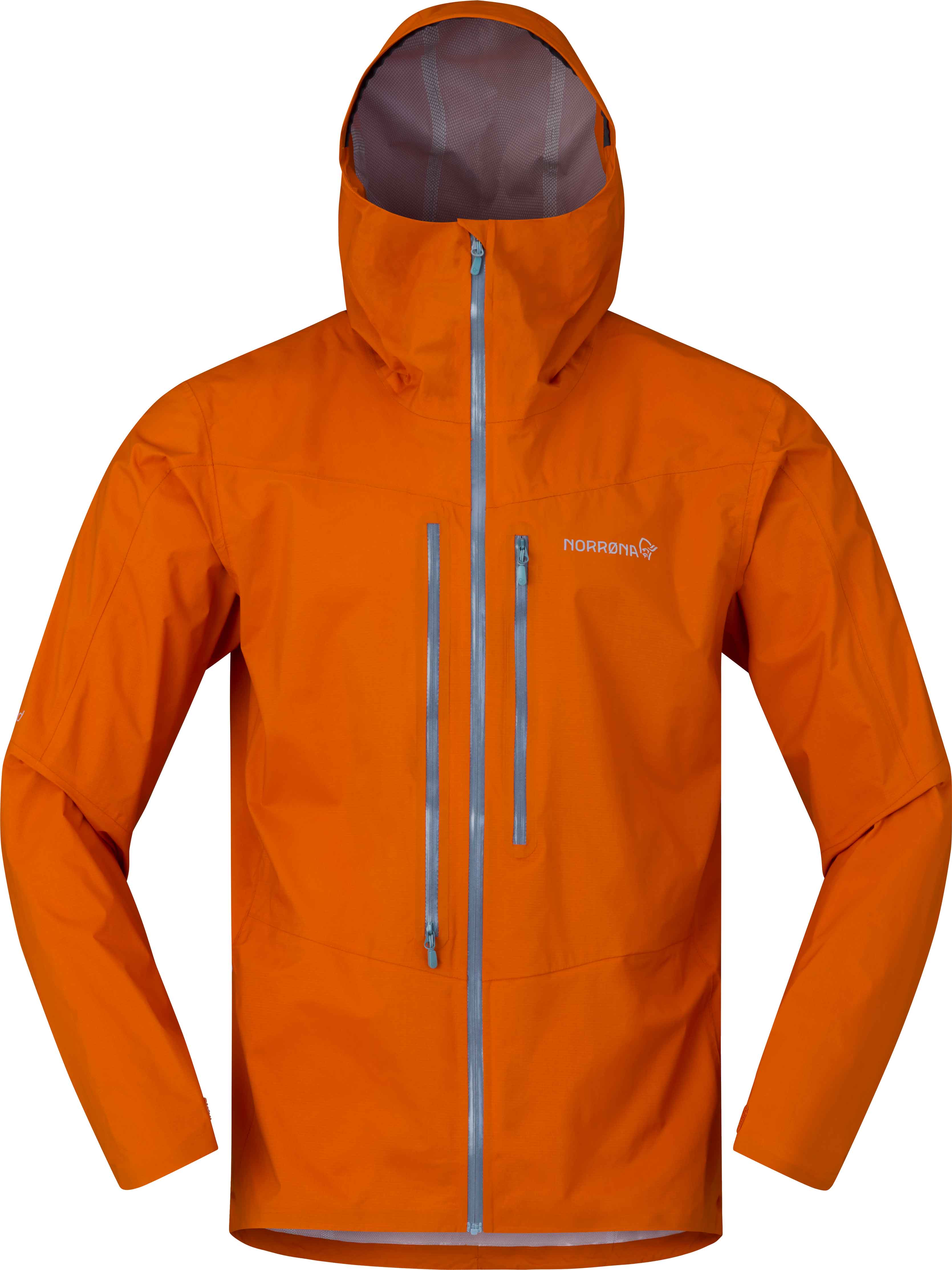 Norrona - Veste imperméable et respirante - Falketind Dri1 Jacket M Gold Flame en Nylon - Taille M - Orange