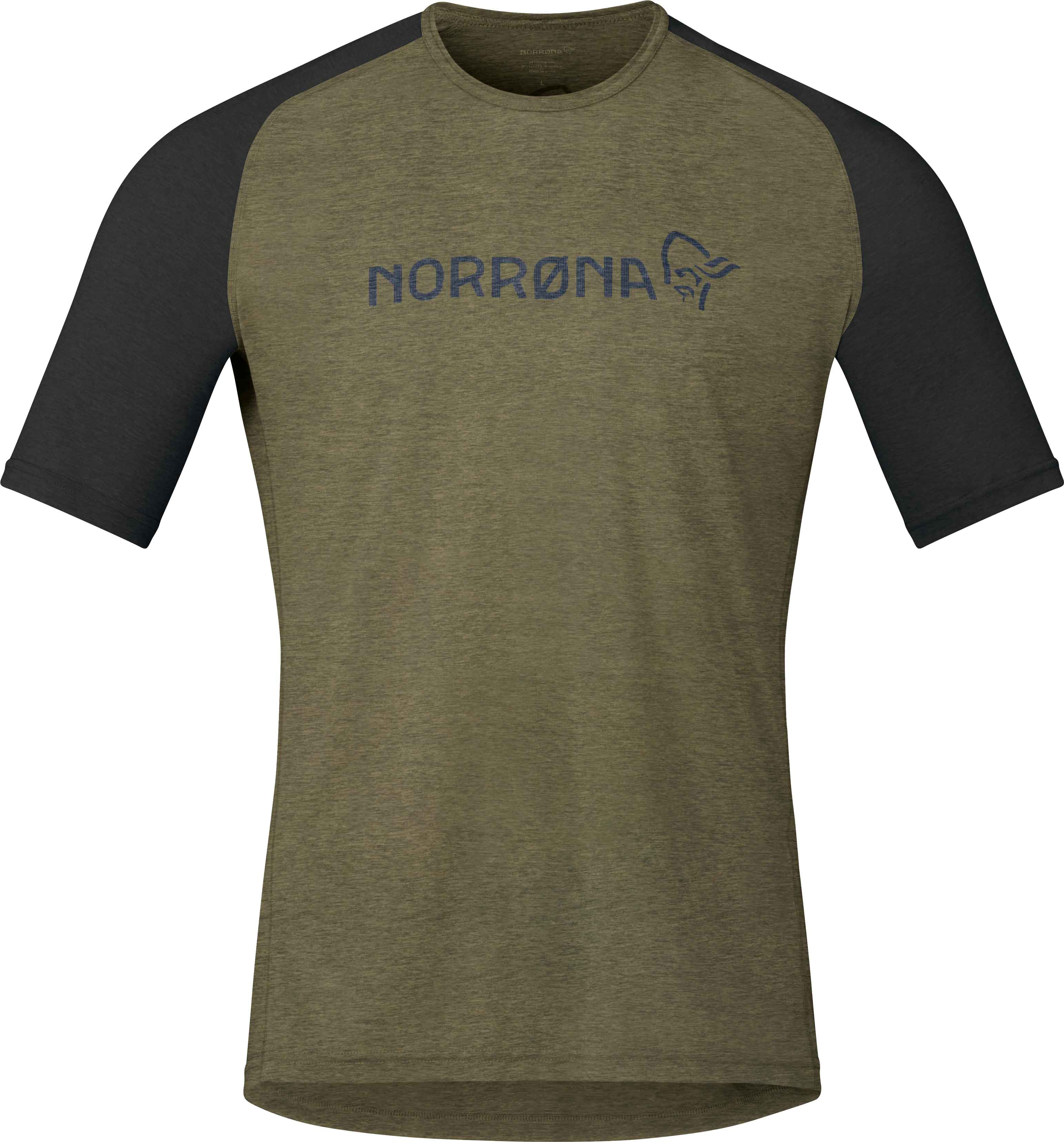 Norrona - T-shirt de VTT à manches courtes - Fjora Equaliser Lightweight T-Shirt M Olive Night - Taille M - Kaki