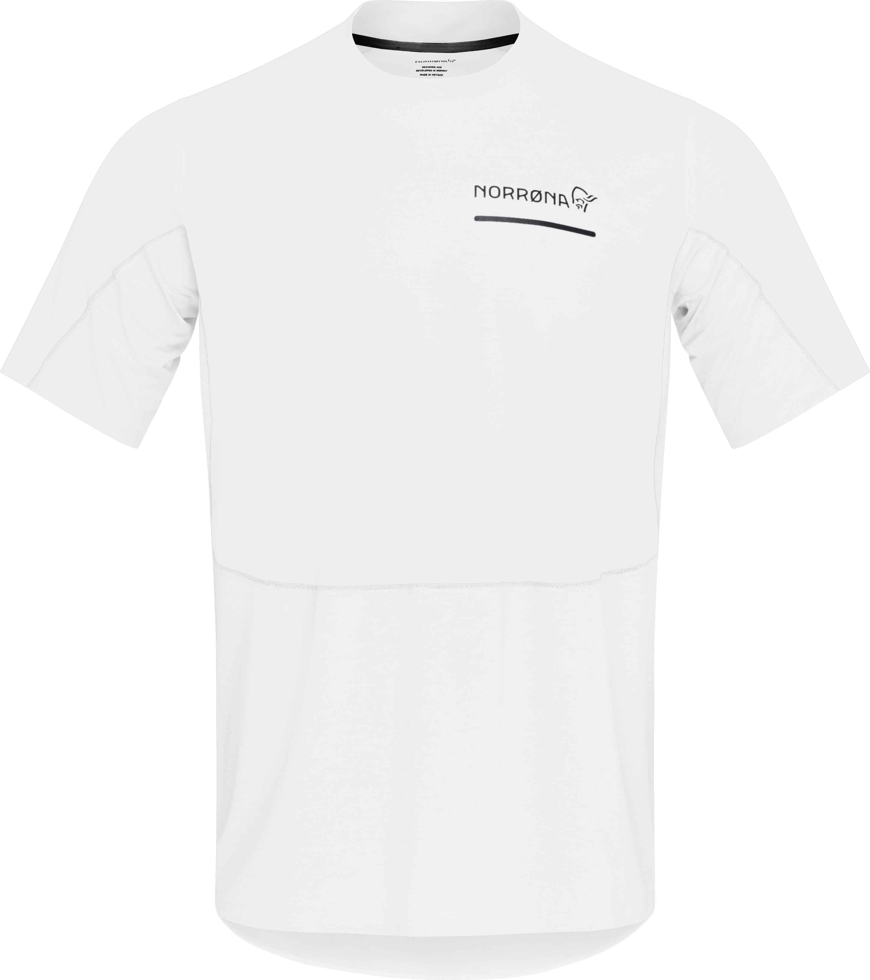 Norrona - T-shirt à manches courtes de trail-running - Senja Equaliser Lightweight T-Shirt M Snow White - Taille S - Blanc