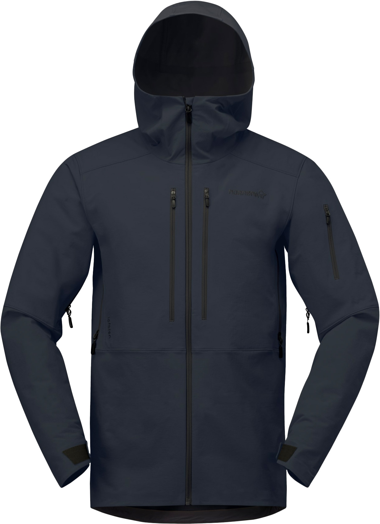 Norrona Softshell Jacke Lofoten Flex1 Jacket M Caviar Black für Herren aus Softshell Größe S schwarz