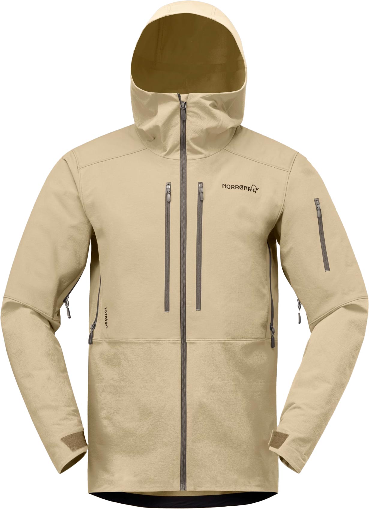 Norrona Softshell Jacke Lofoten Flex1 Jacket M Winter Twig für Herren aus Softshell Größe M Beige