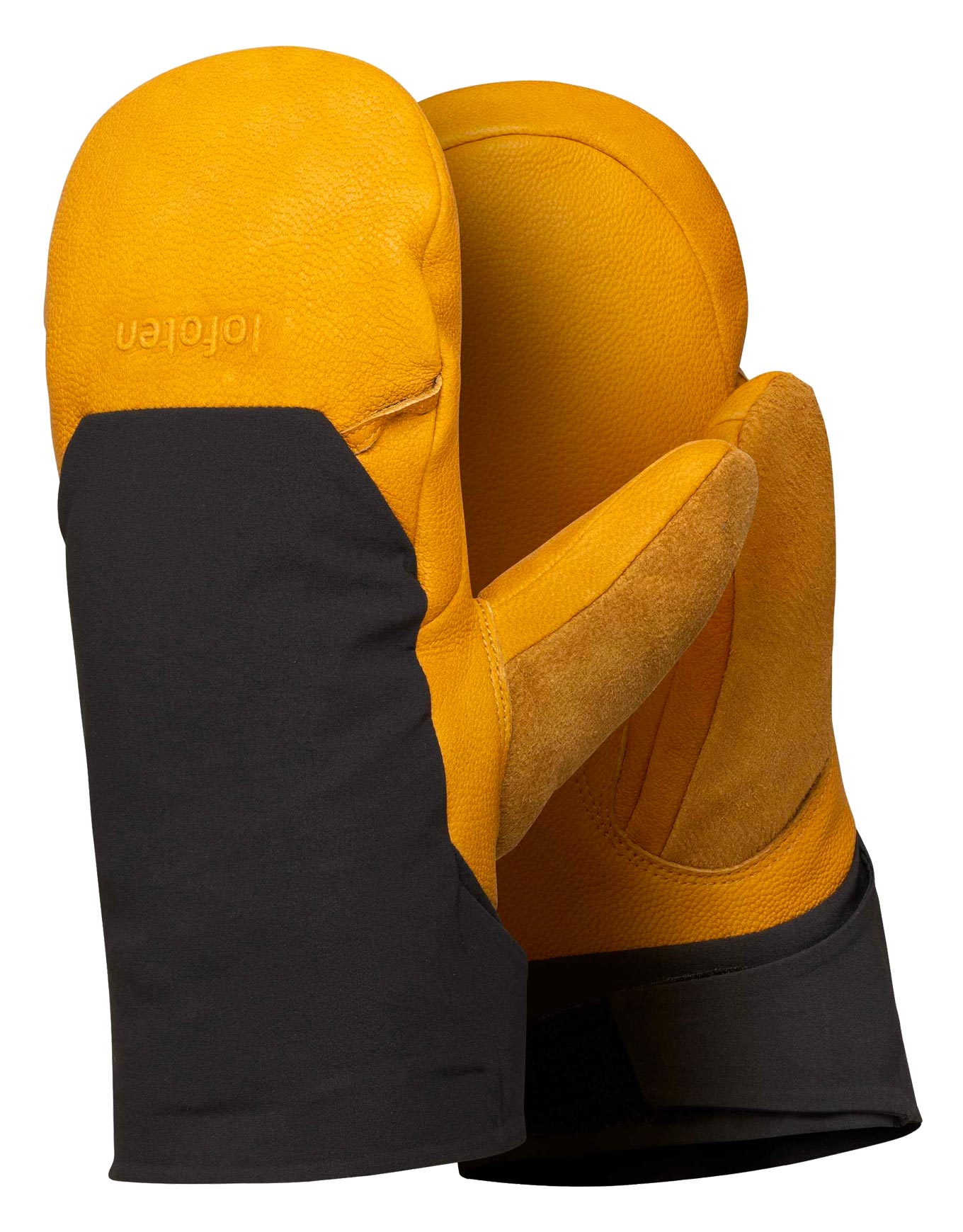 Norrona - Moufles imperméables en GORE-TEX - Lofoten Gore-Tex Thermo200 Short Mittens Kangaroo en Softshell - Taille M - Jaune