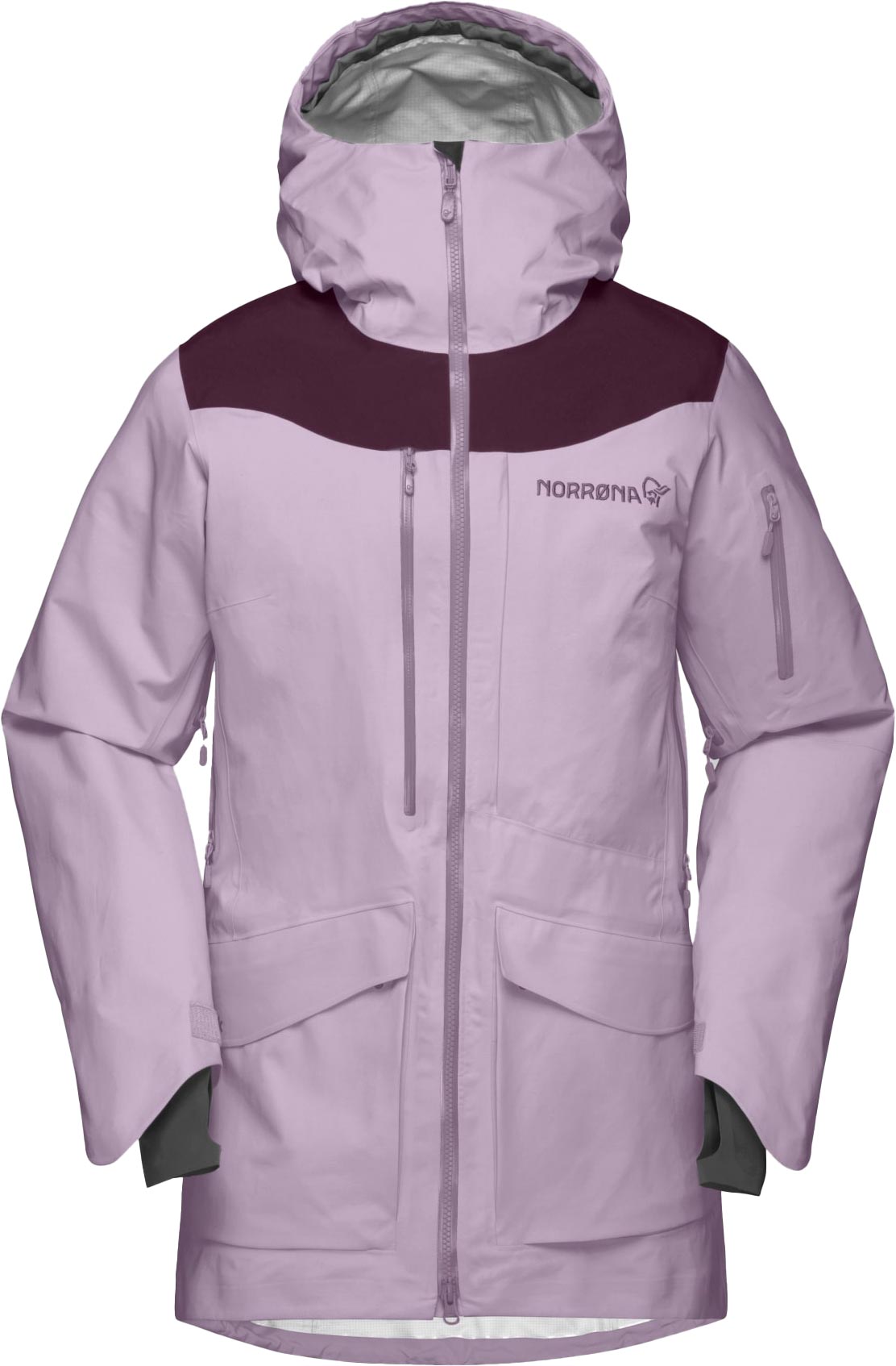 Norrona Wetterschutzjacke aus GORE-TEX Tamok Gore-Tex Performance Shell Jacket W Purple Sage für Damen Größe M Violett
