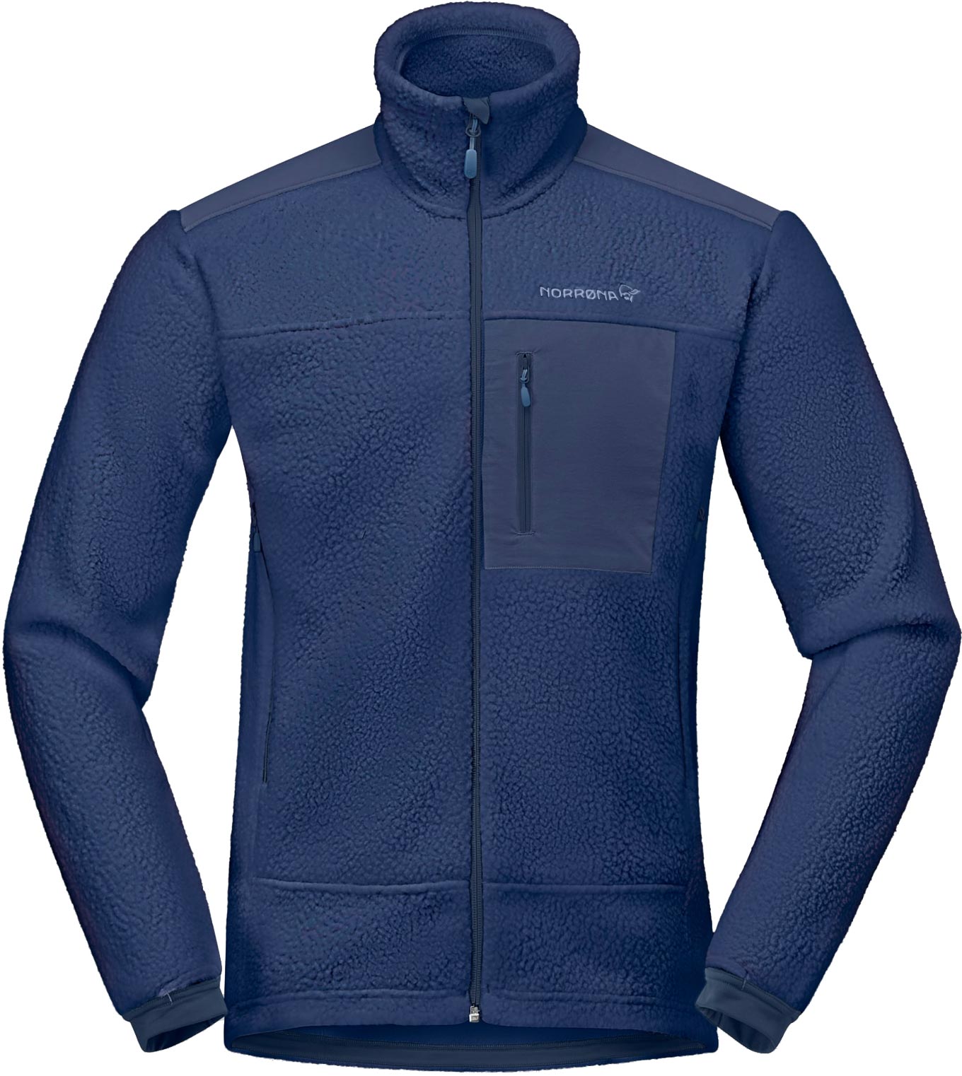 Norrona - Polaire d'alpinisme - Trollveggen Warm3 Jacket M Indigo Night - Taille L - Navy