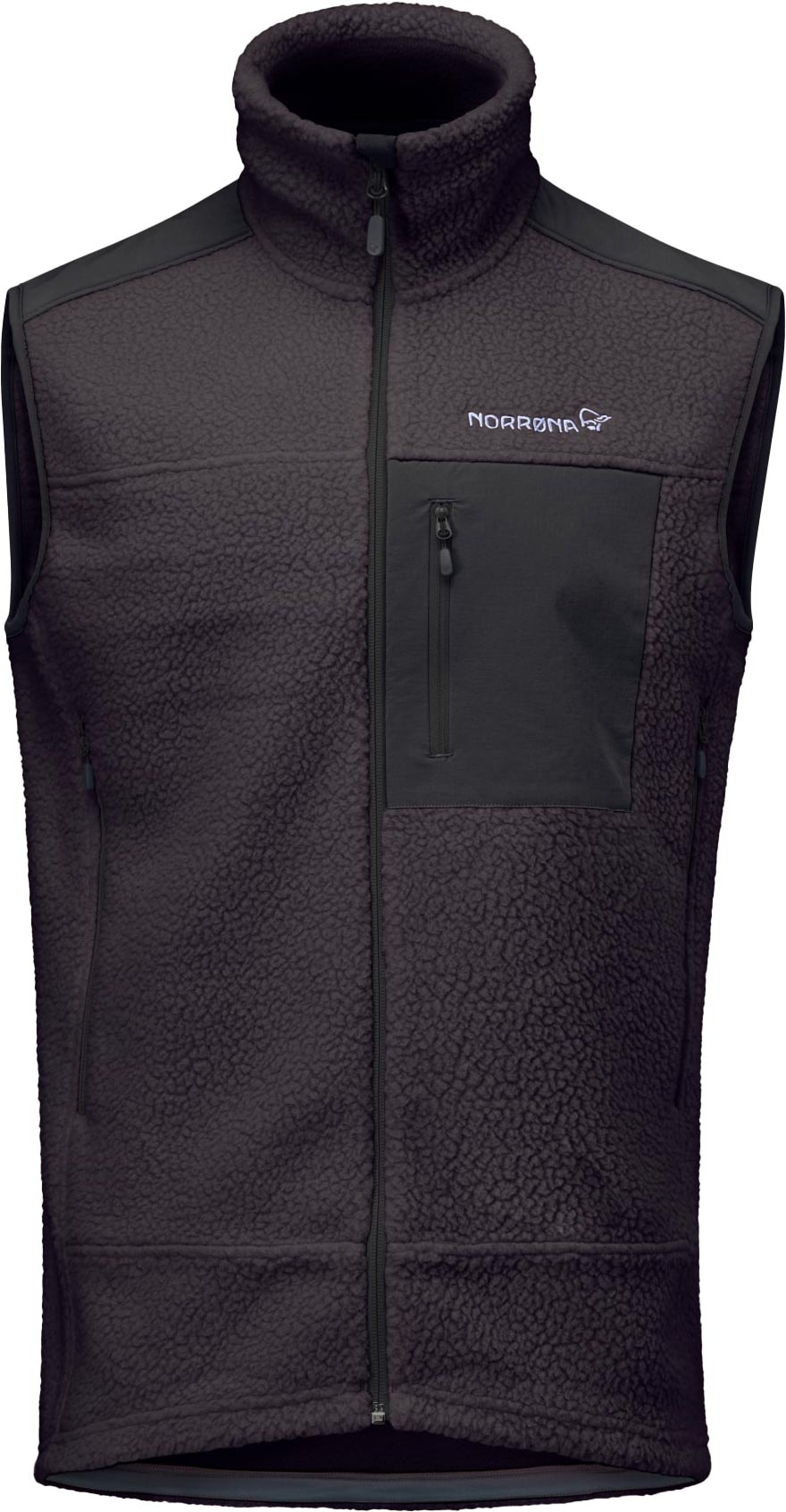 Norrona - Polaire d'alpinisme - Trollveggen Warm3 Vest M Phantom - Taille M - Noir