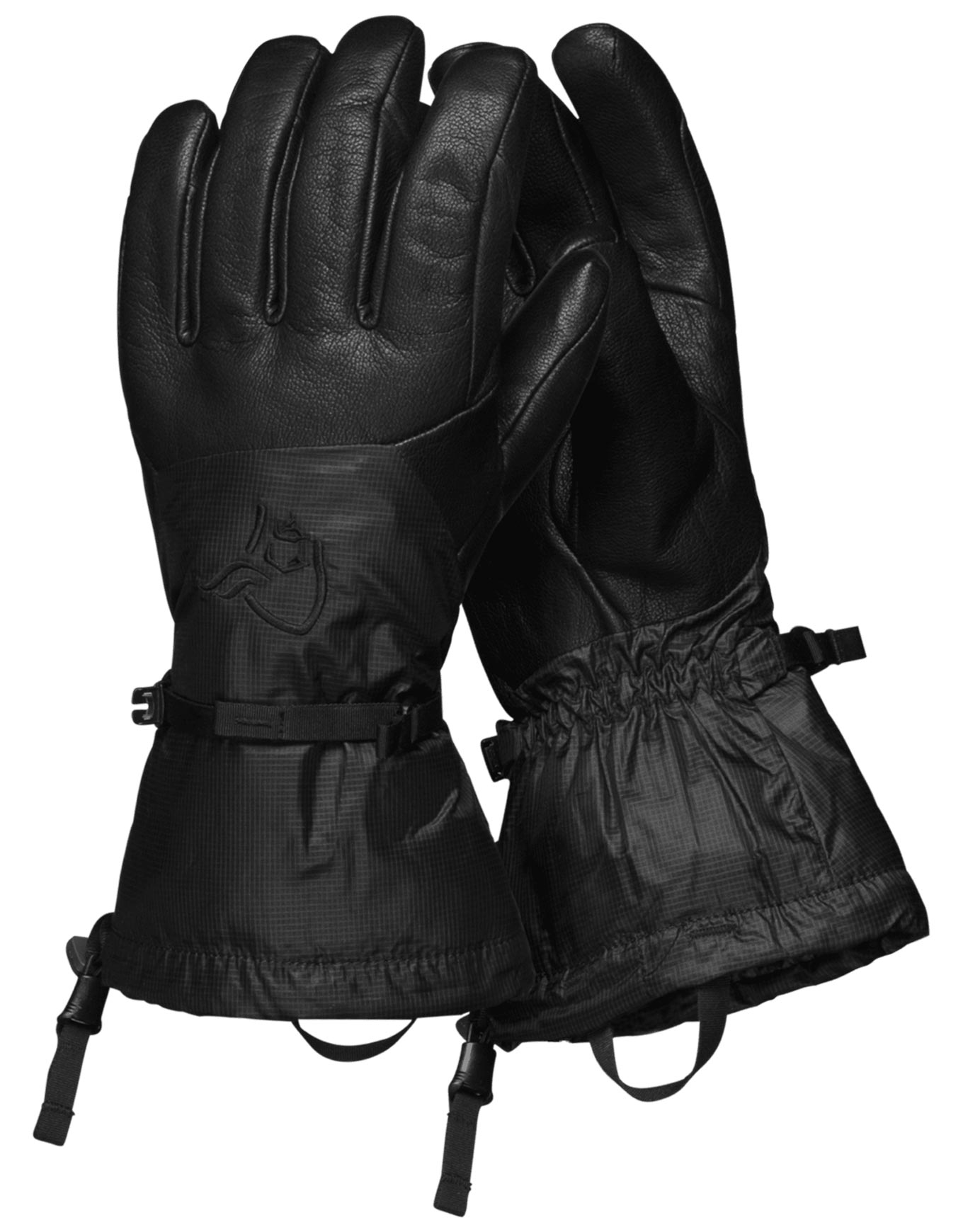 Norrona - Gants imperméables en GORE-TEX - Trollveggen Gore-Tex Gloves Caviar Black en Laine - Taille M - Noir