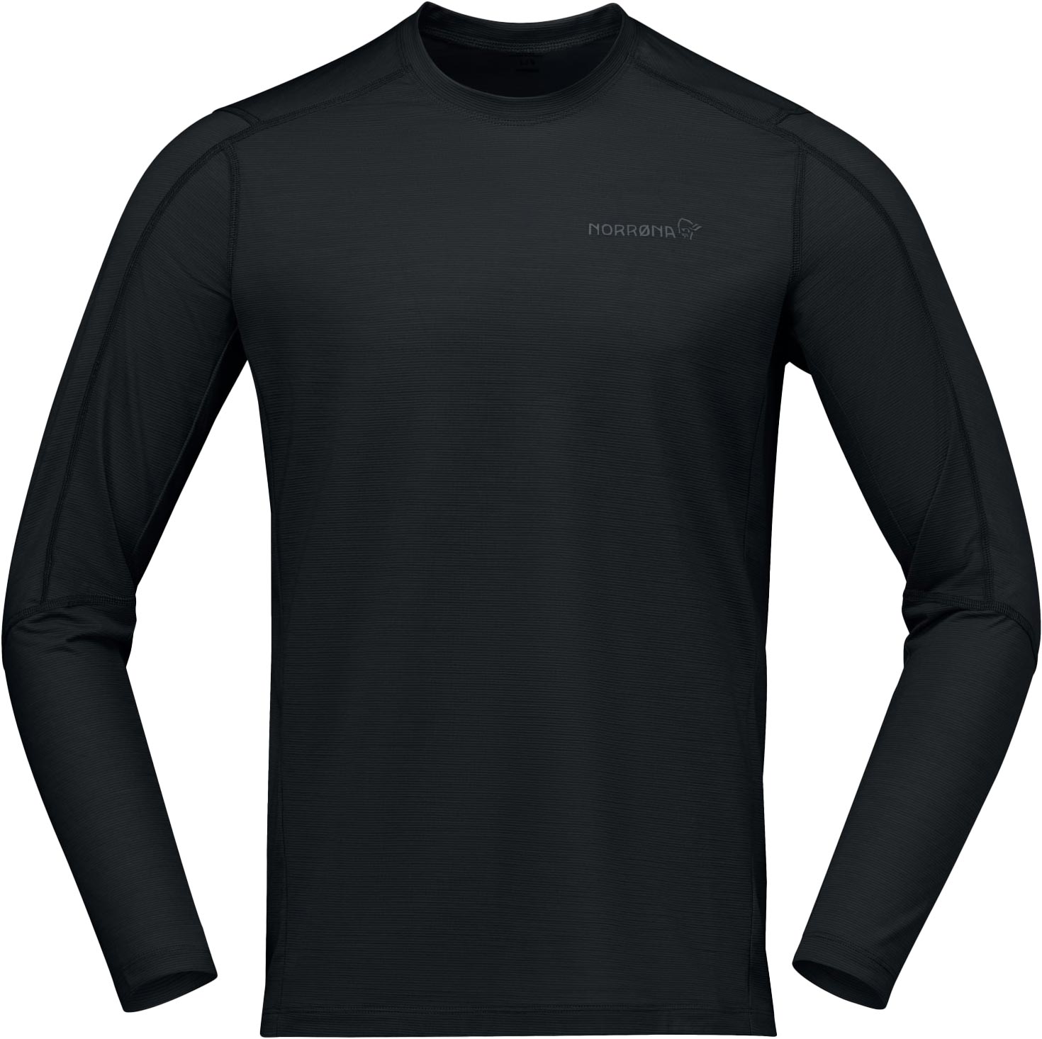 Norrona - Haut en laine de mérinos - Falketind EqualiserUll Long Sleeve M Caviar Black en Laine - Taille L - Noir