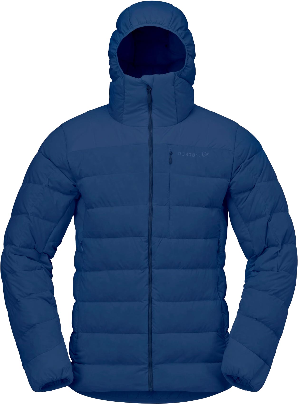 Norrona - Doudoune en duvet recyclé - Femund Down700 Zip Hood M Indigo Night en Nylon - Taille L - Navy