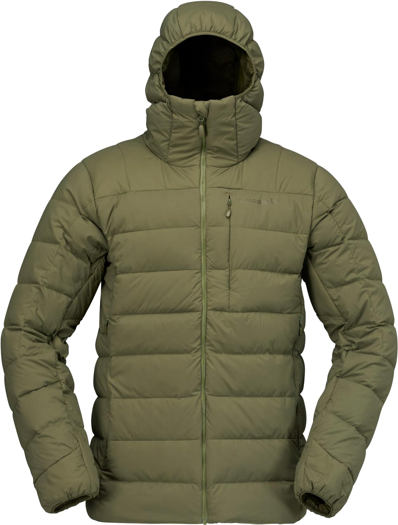 Norrona - Doudoune en duvet recyclé - Femund Down700 Zip Hood M Olive Night en Nylon - Taille XL - Kaki