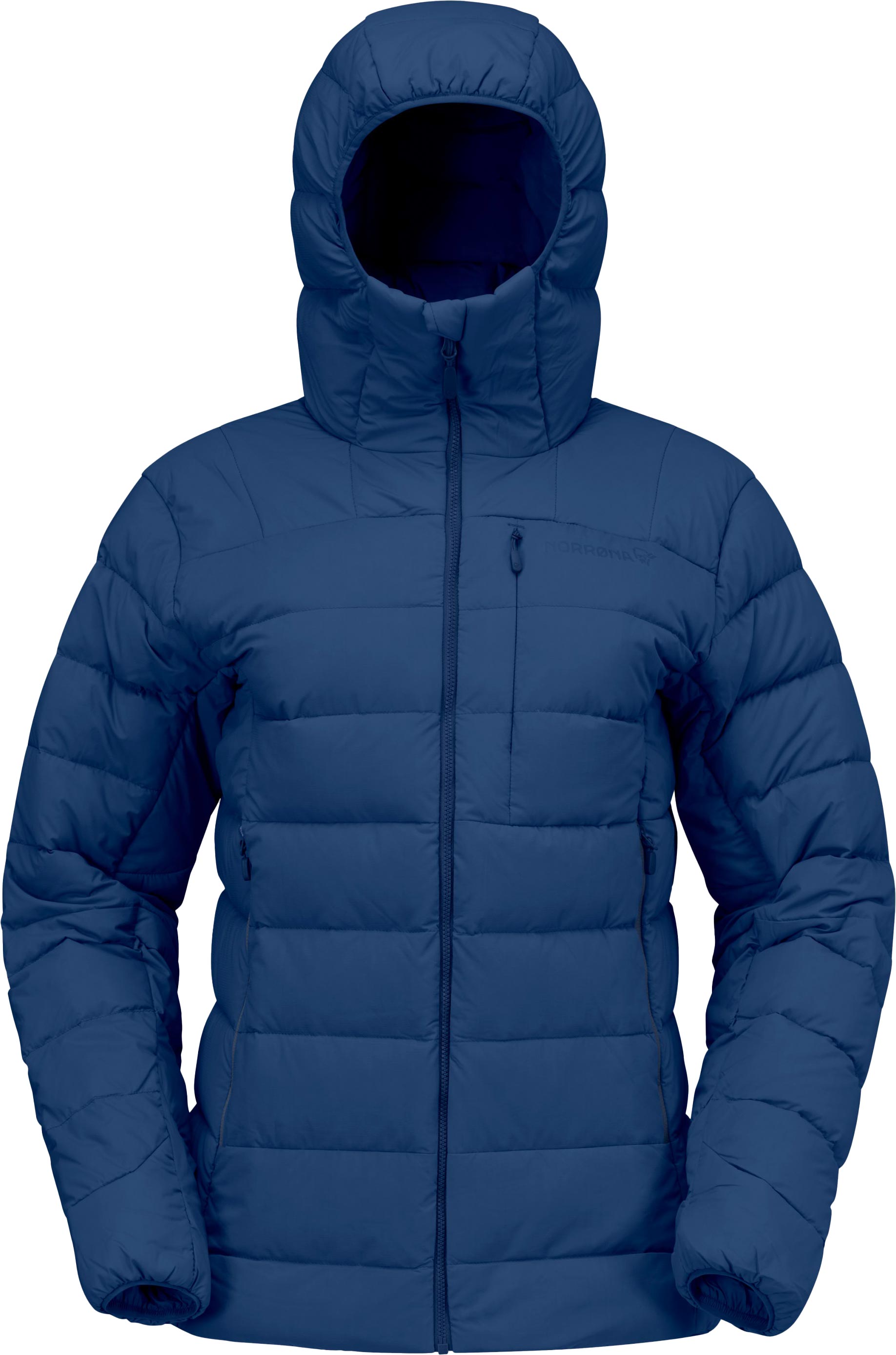 Norrona - Doudoune en duvet recyclé - Femund Down700 Zip Hood W Indigo Night en Nylon - Taille M - Navy