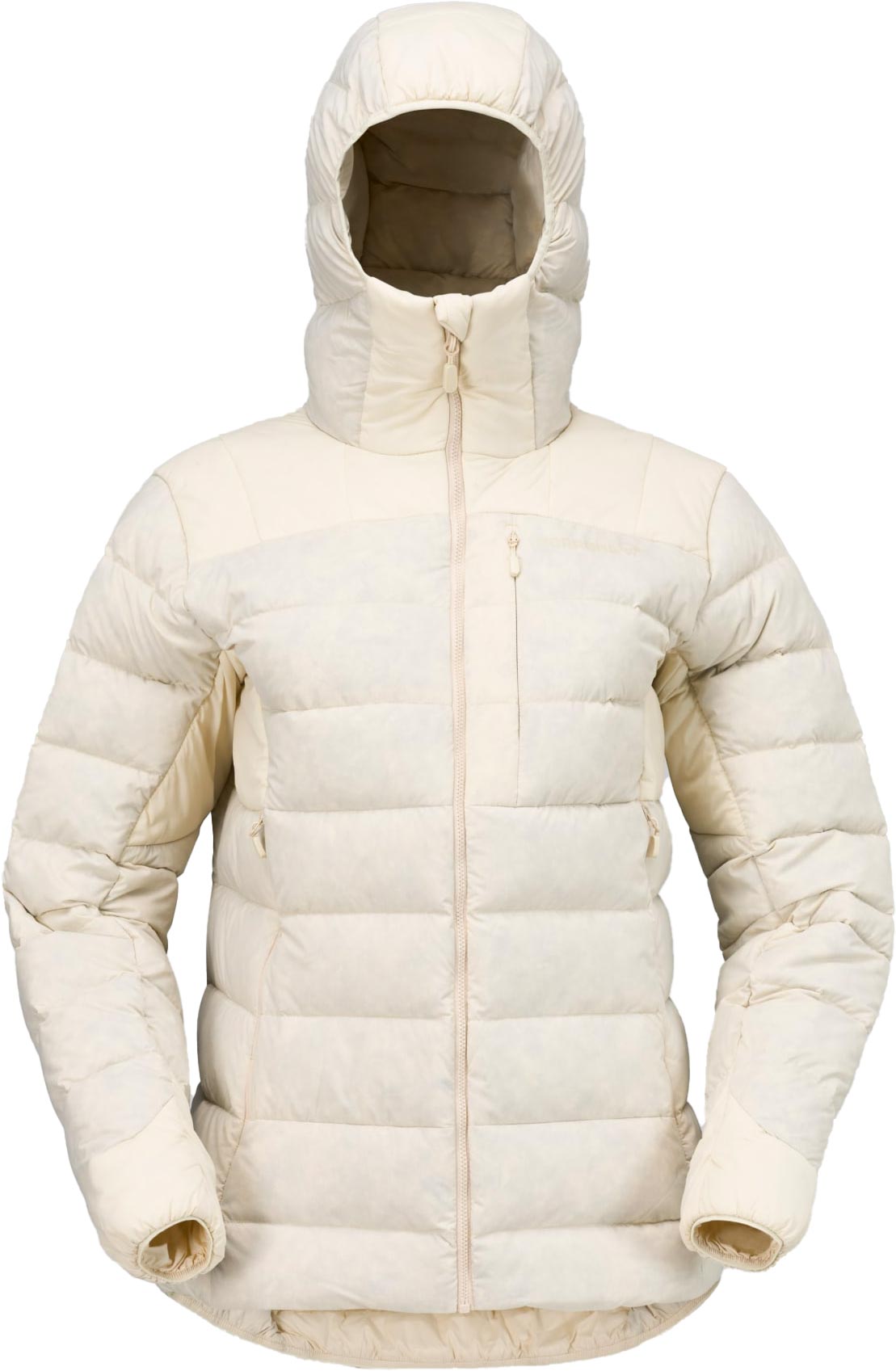 Norrona - Doudoune en duvet recyclé - Femund Down700 Zip Hood W Oatmeal en Nylon - Taille S - Beige