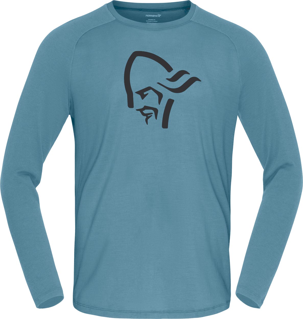 Norrona - Haut en laine de mérinos - Femund Pureull Long Sleeve M Trooper en Laine - Taille S - Bleu