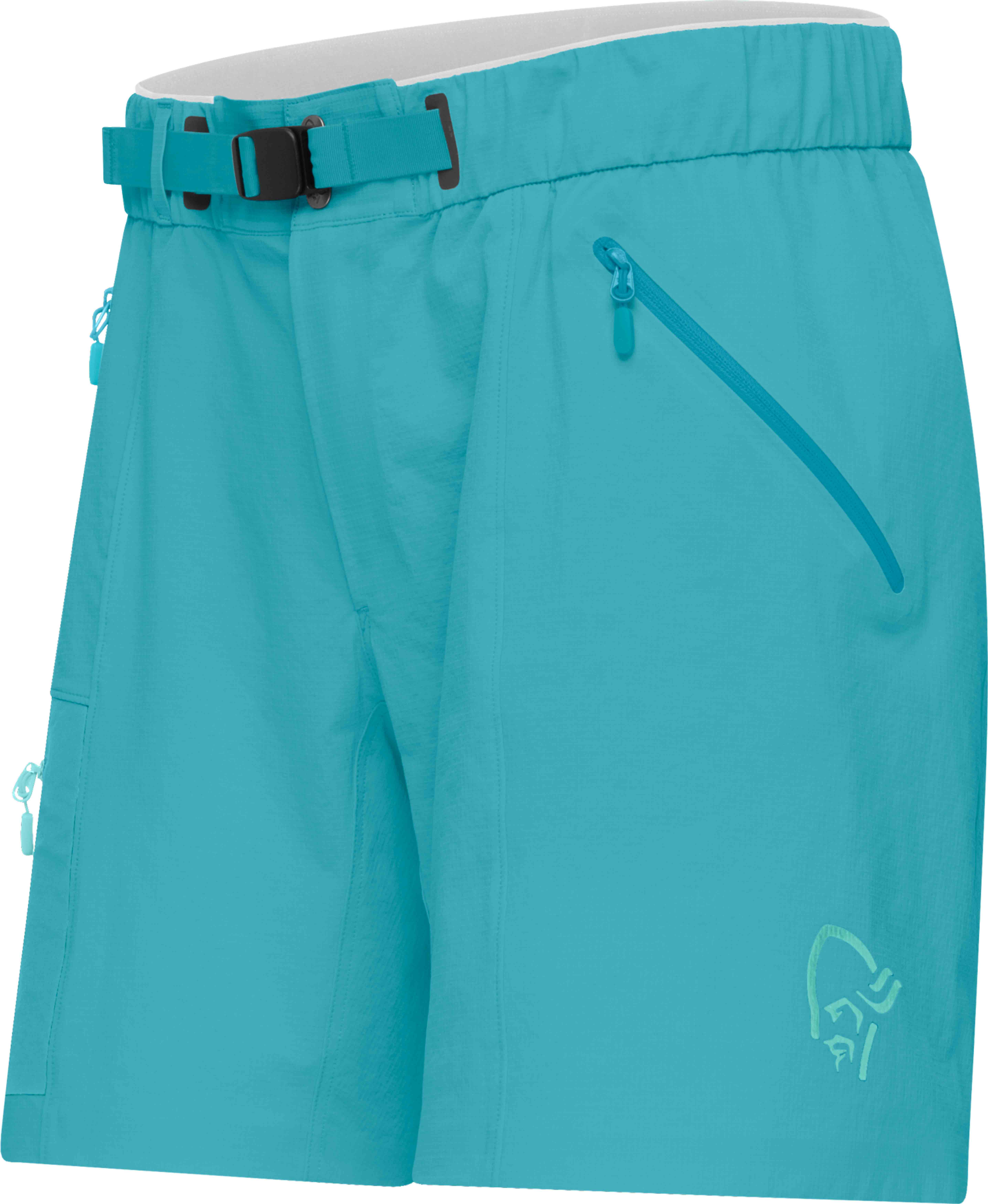 Norrona - Short déperlant stretch imperméable - Falketind Flex1 Light Shorts W Brittany Blue en Nylon - Taille M - Bleu