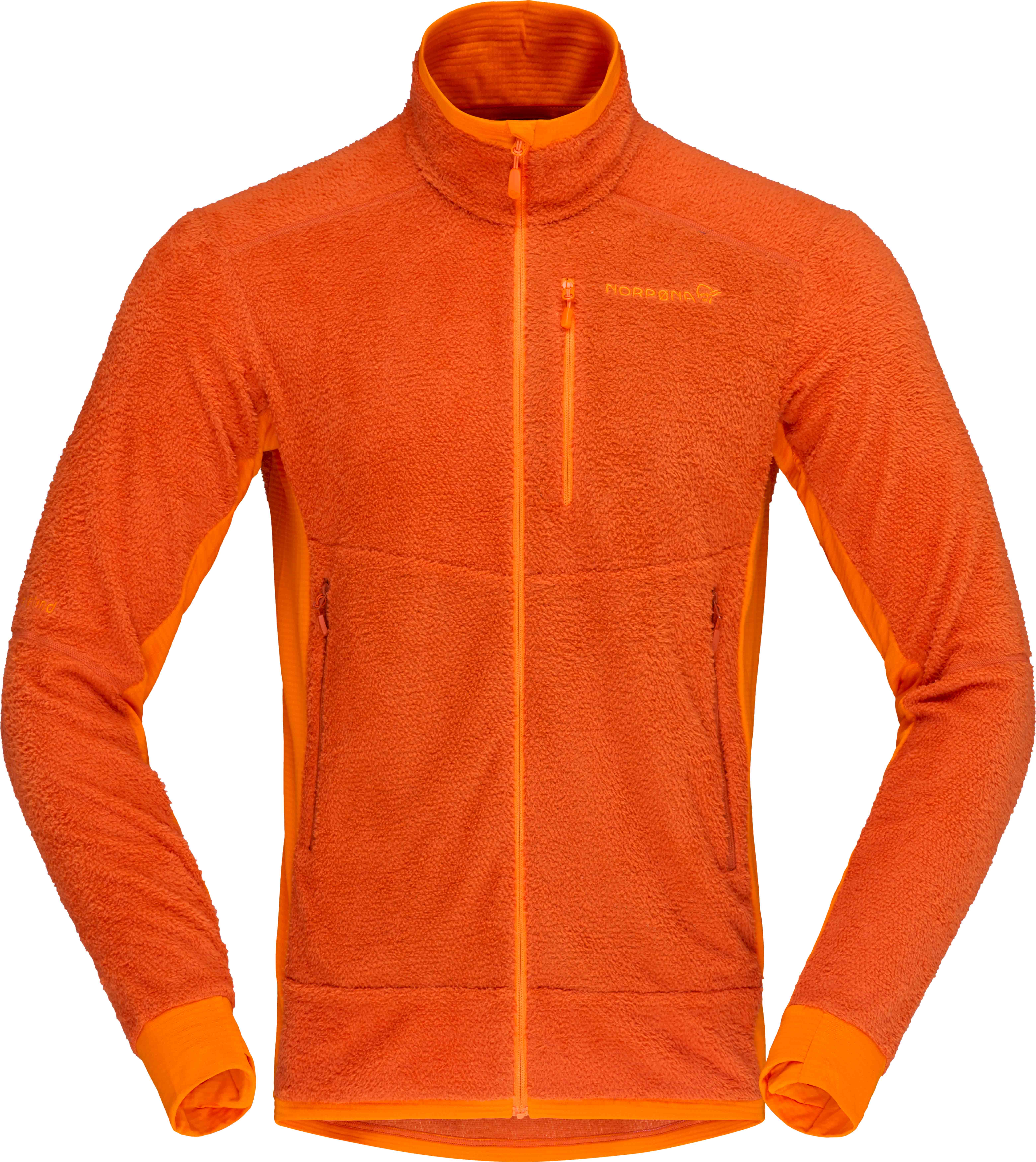 Norrona Leichter, atmungsaktiver Fleece mit Reißverschluss – Herren – Falketind Warm1 Active Jacket M Gold Flame Exuberance Falketind