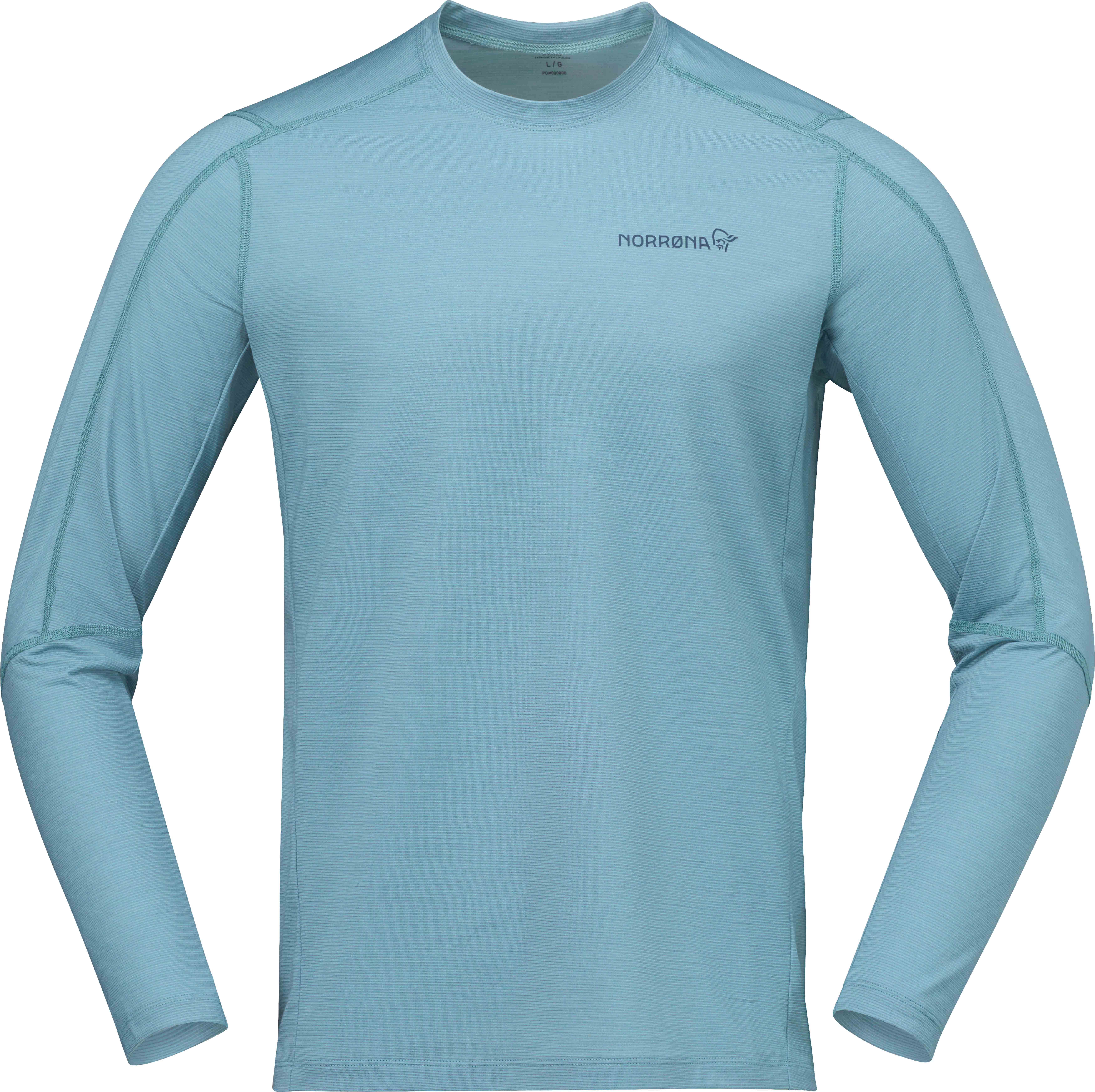 Norrona - T-shirt d'alpinisme en laine de mérinos régulatrice et antiodeur - Falketind Equaliserull Long Sleeve M Trooper en Nylon - Taille