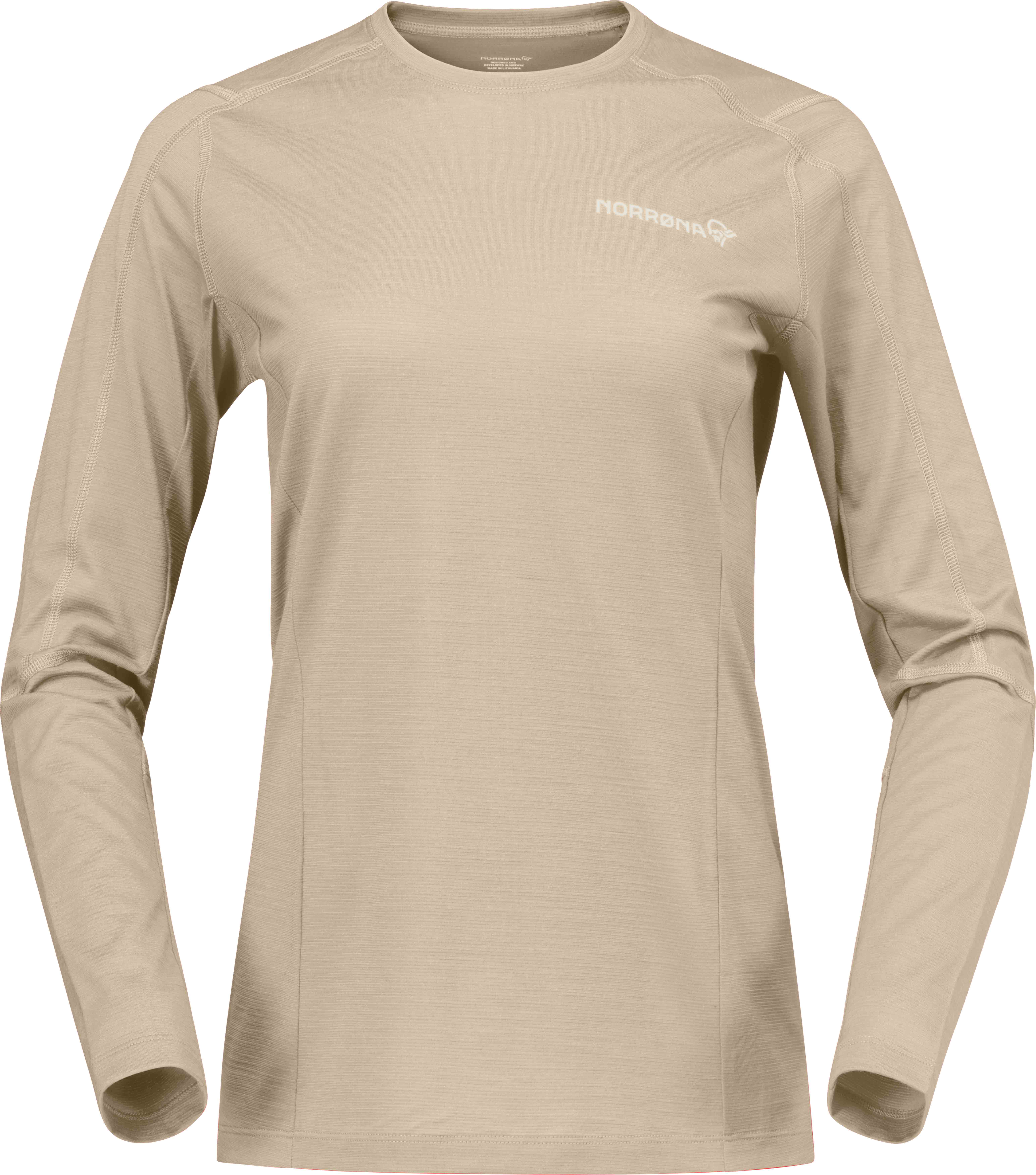 Norrona - T-shirt d'alpinisme en laine de mérinos avec manches longues - Falketind Equaliserull Long Sleeve W Pure Cashmere en Nylon